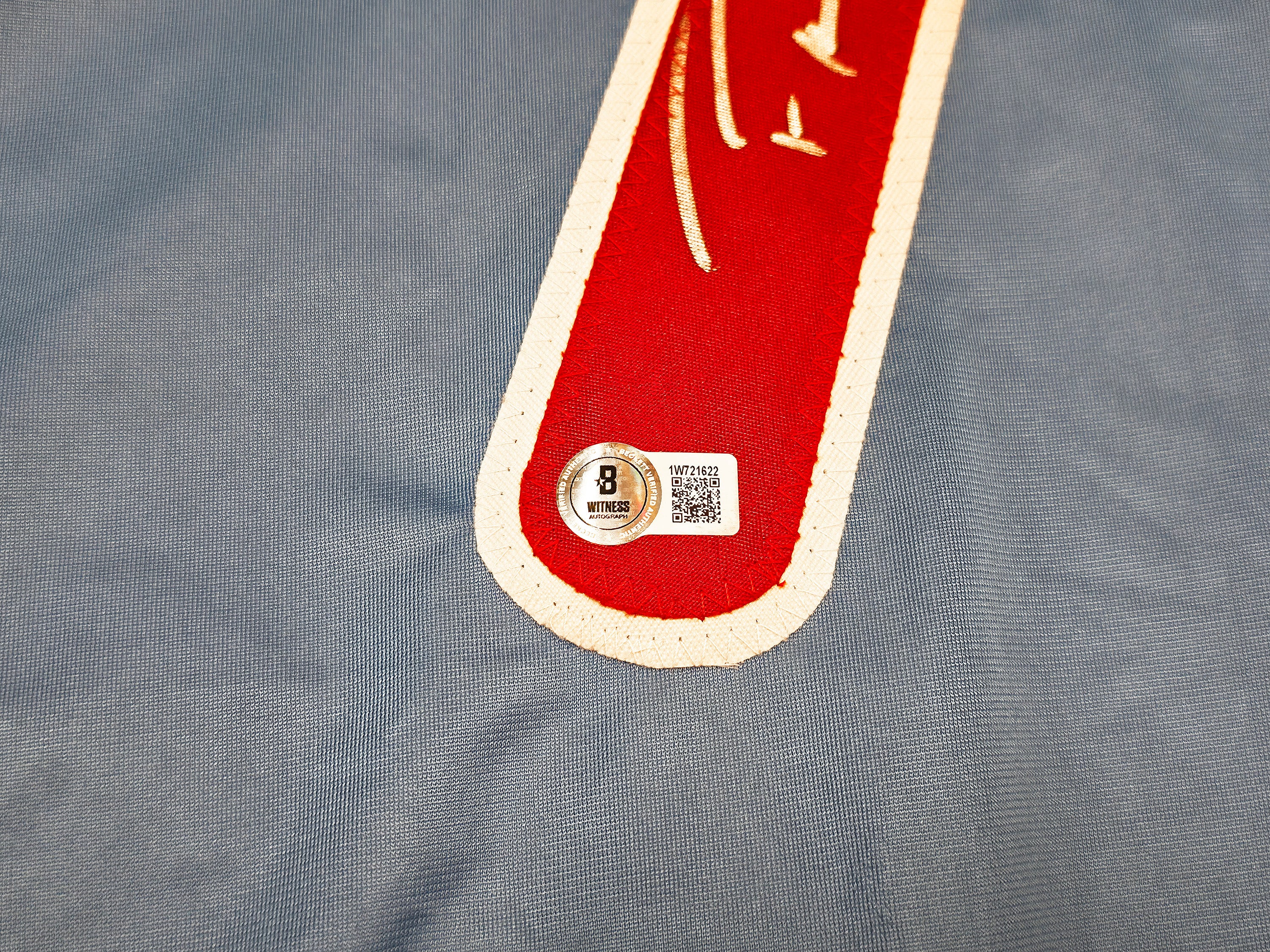 Philadelphia Phillies Trea Turner Autographed Blue Jersey Beckett BAS Witness Stock #253901 - Image 5