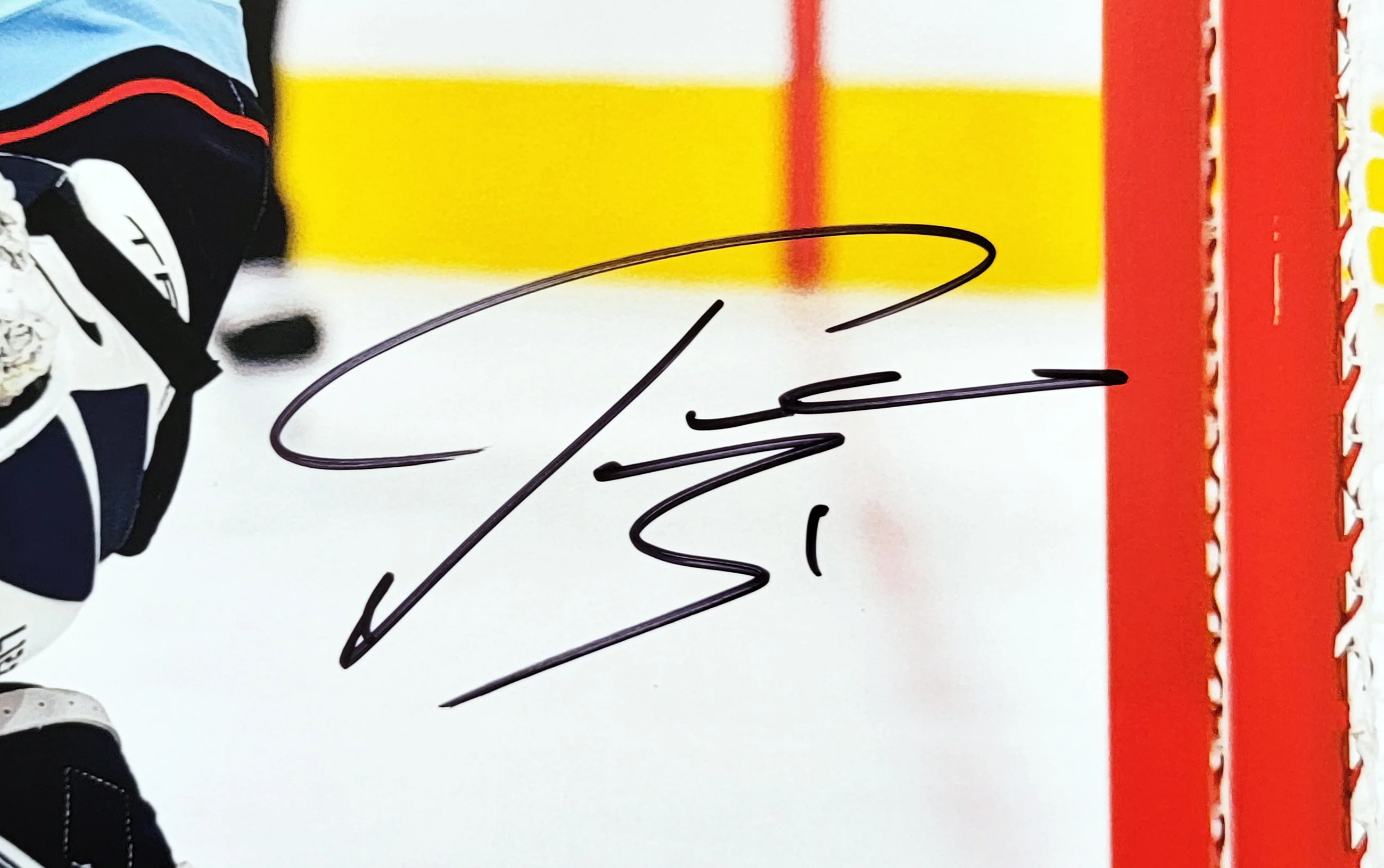 Philipp Grubauer Autographed 16x20 Photo Seattle Kraken First Franchise Game Fanatics Holo Stock #209021 - Image 2