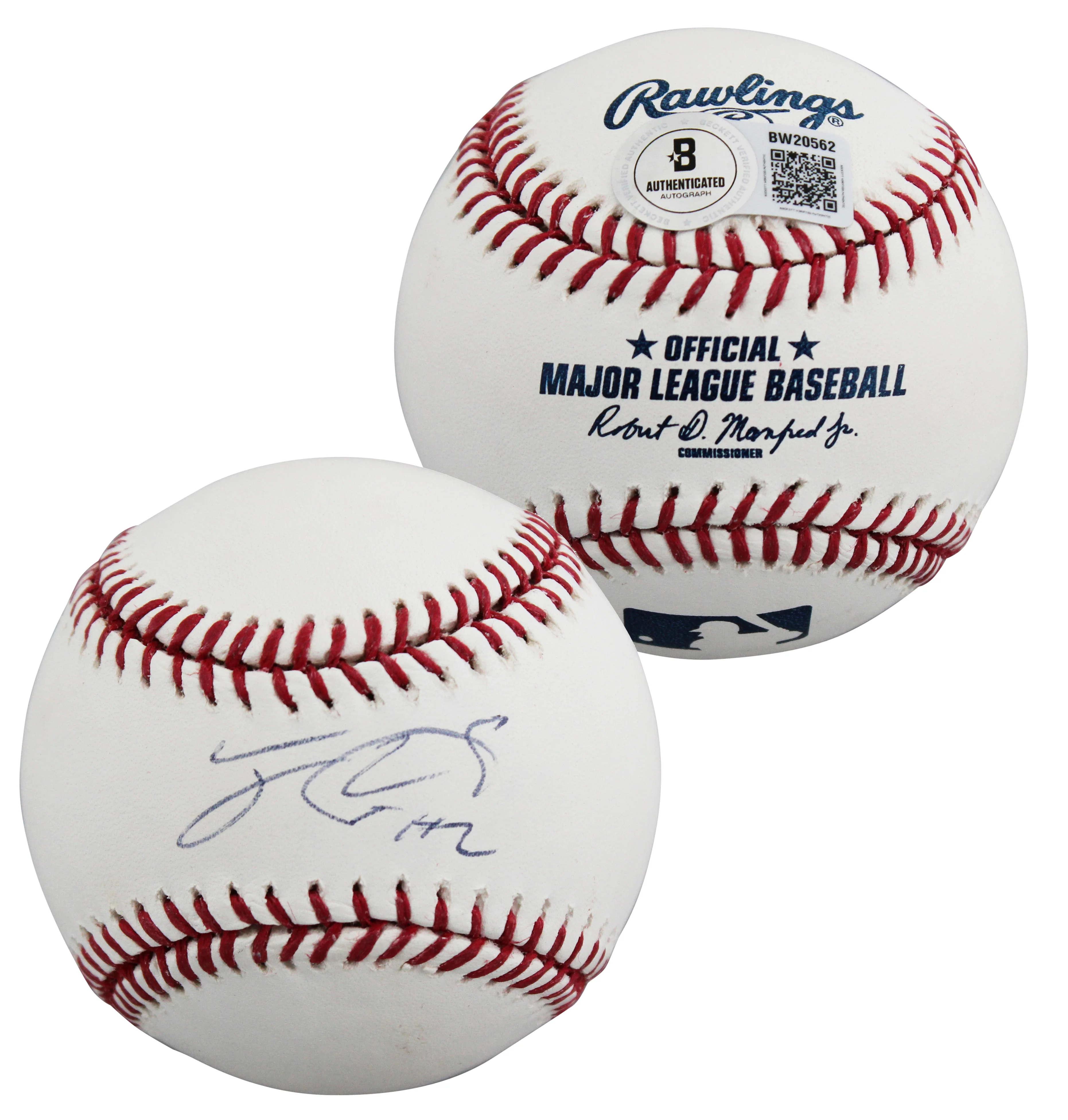 Phillies Jean Segura Authentic Signed Allen Selig OML Baseball BAS #BW20562 - Image 2