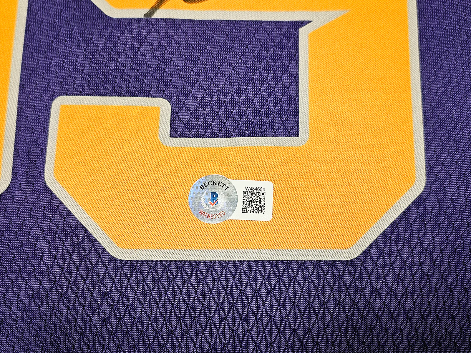 Phoenix Suns Kevin Durant Autographed Purple Nike Icon Edition Jersey Size 48 Beckett BAS QR Stock #215769 - Image 5