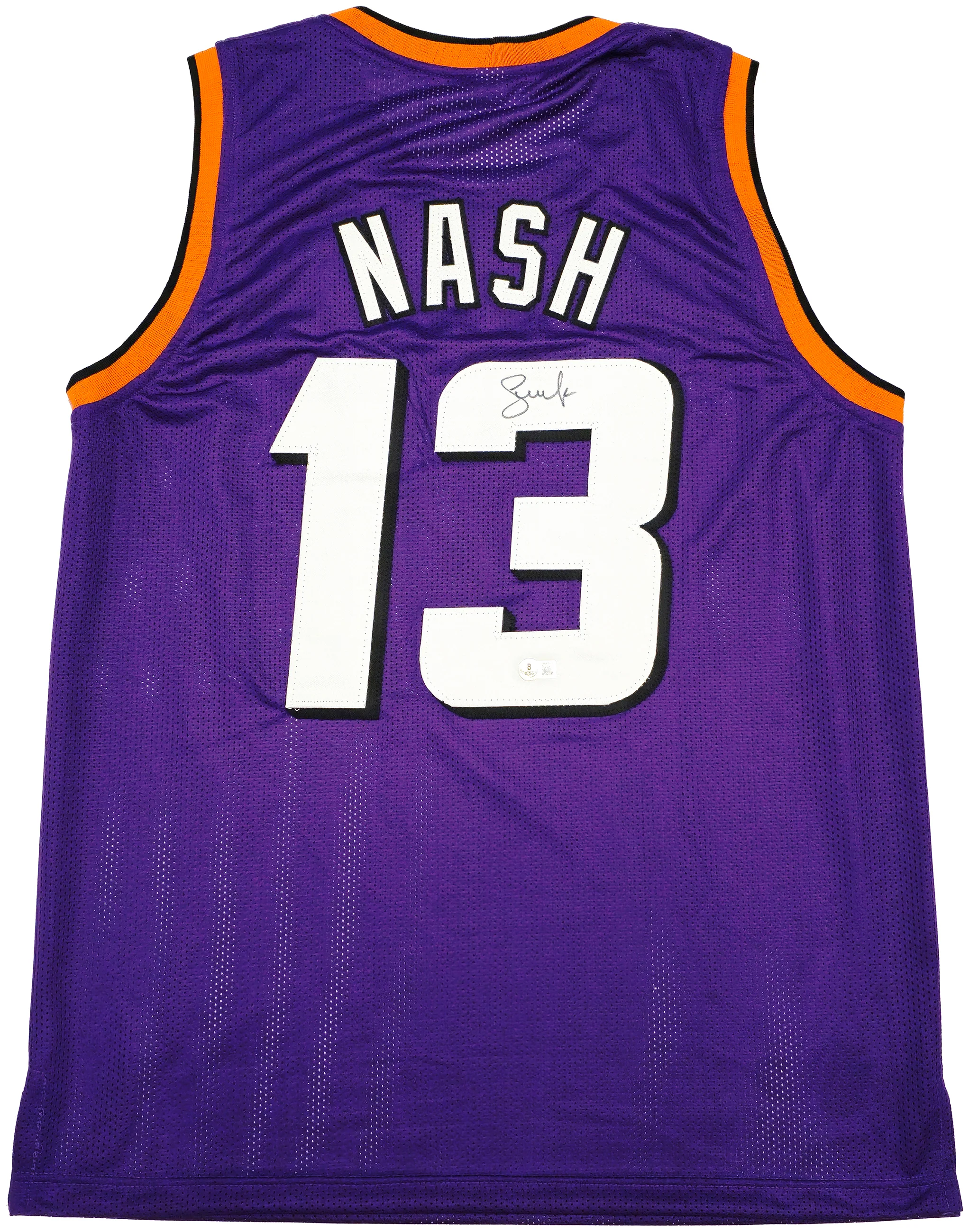 Phoenix Suns Steve Nash Autographed Purple Jersey Beckett BAS Witness Stock #233675 - Image 2