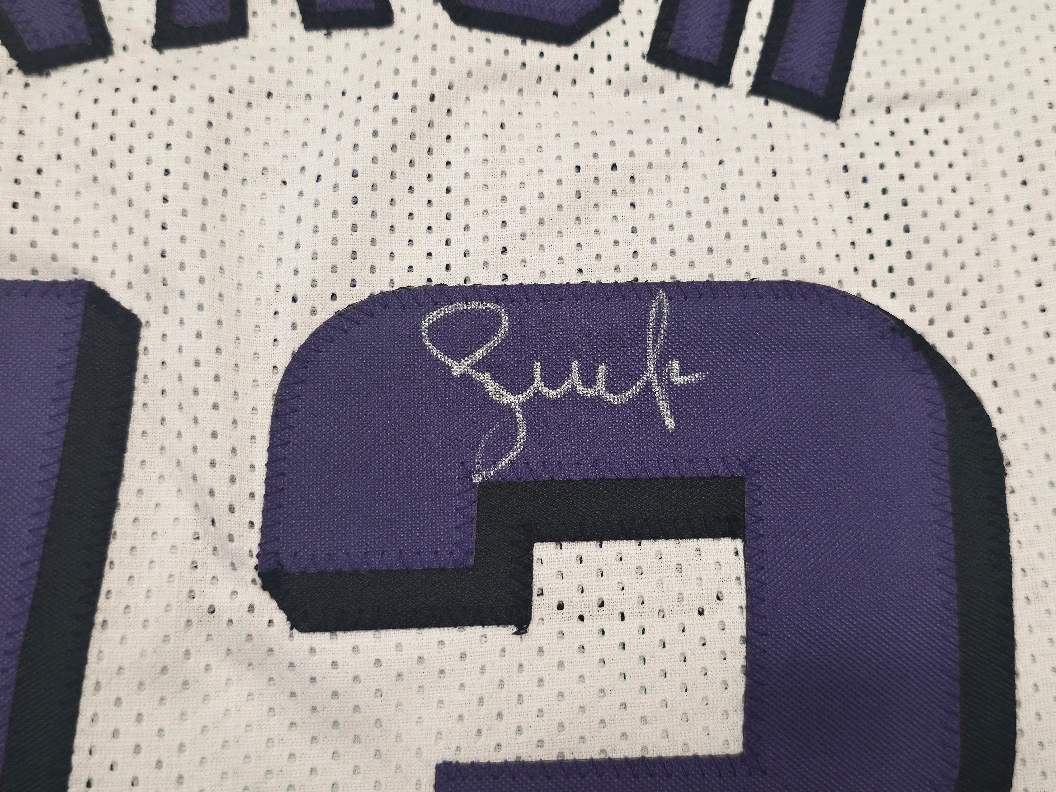 Phoenix Suns Steve Nash Autographed White Stat Jersey Beckett BAS Witness Stock #252473 - Image 4