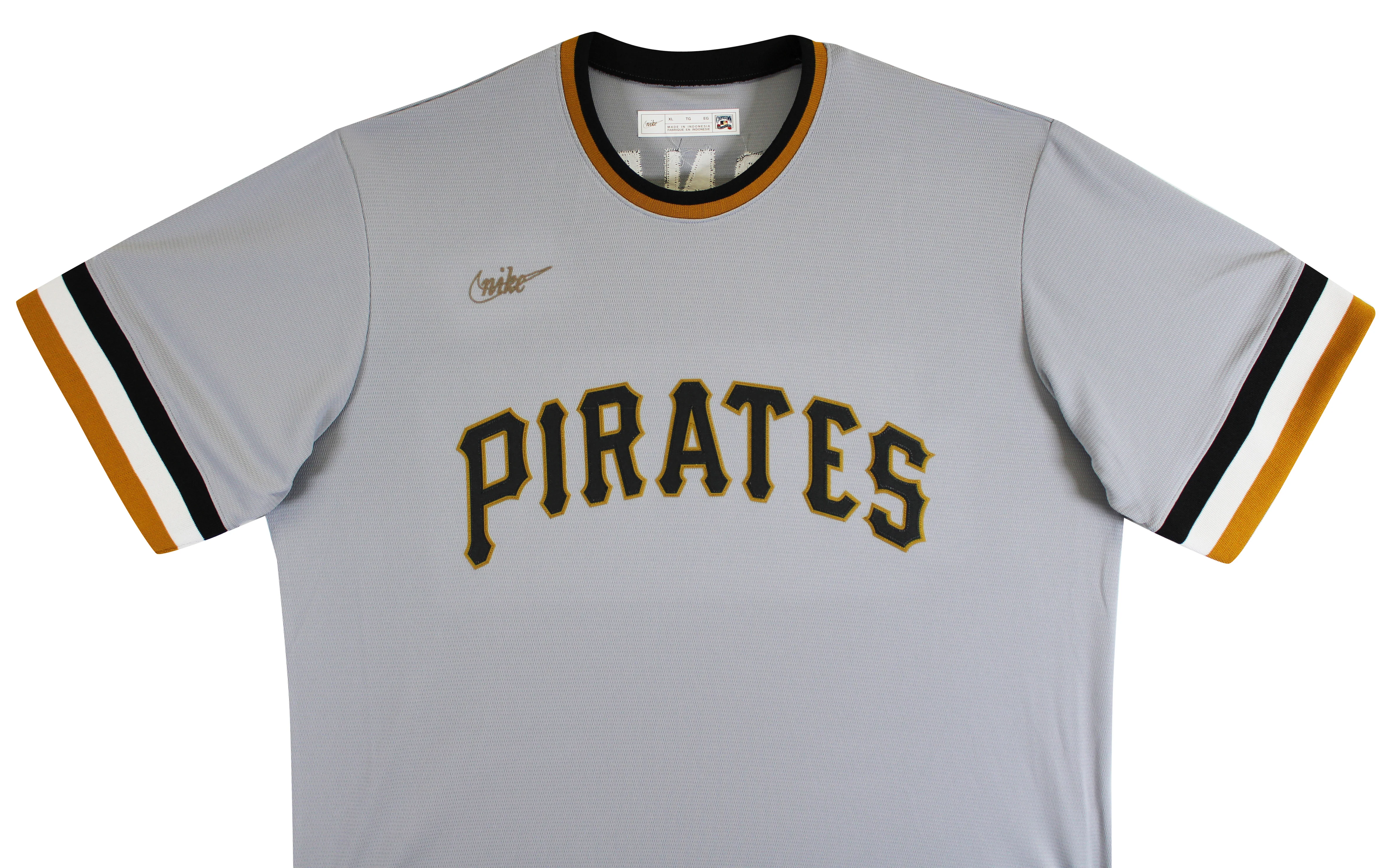 Pirates Barry Bonds Authentic Signed Grey Nike Cooperstown Collection Jersey JSA - Image 6