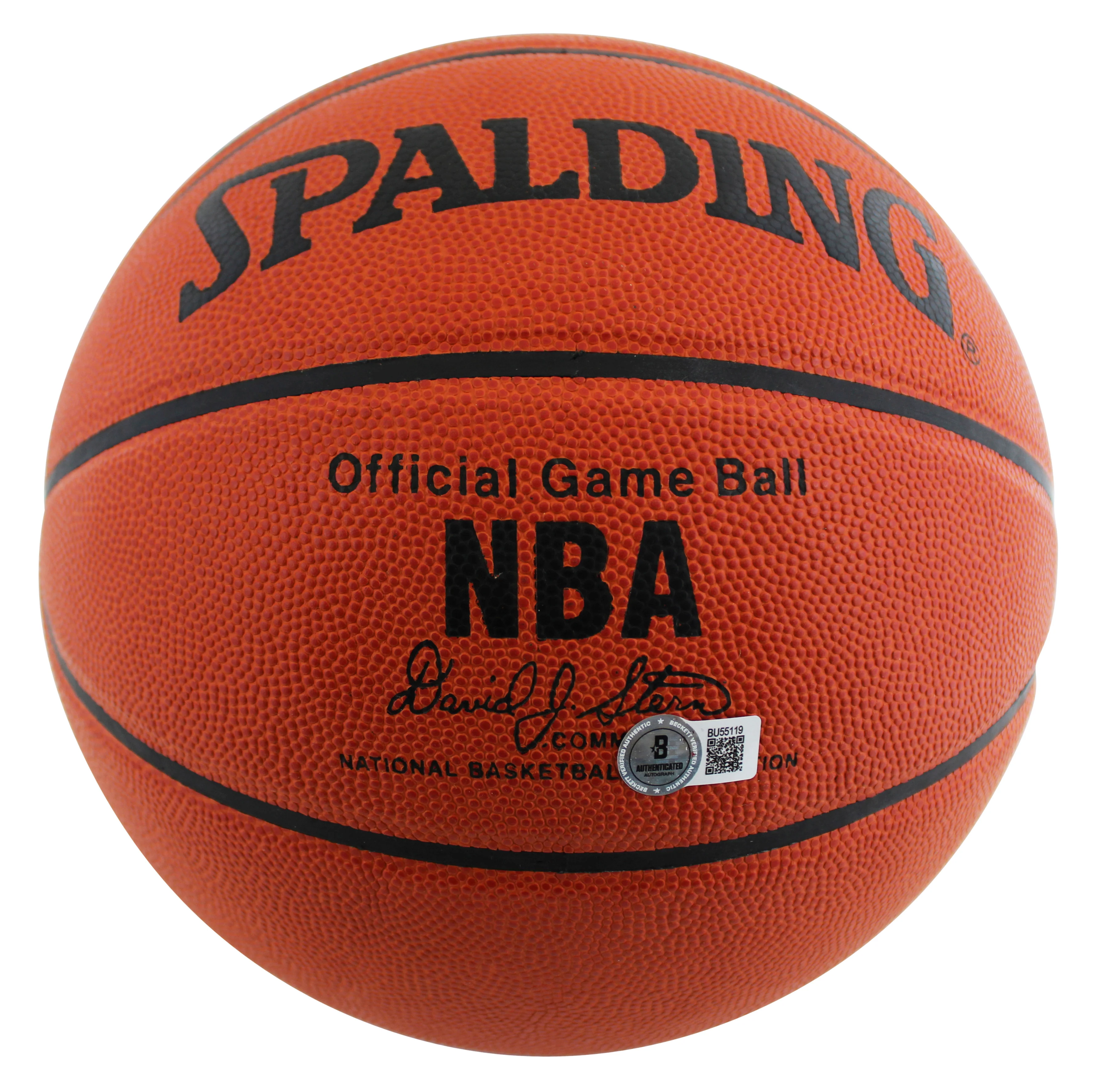 Pistons Bob Lanier Signed Spalding Official NBA Game Basketball BAS #BU55119 - Image 5