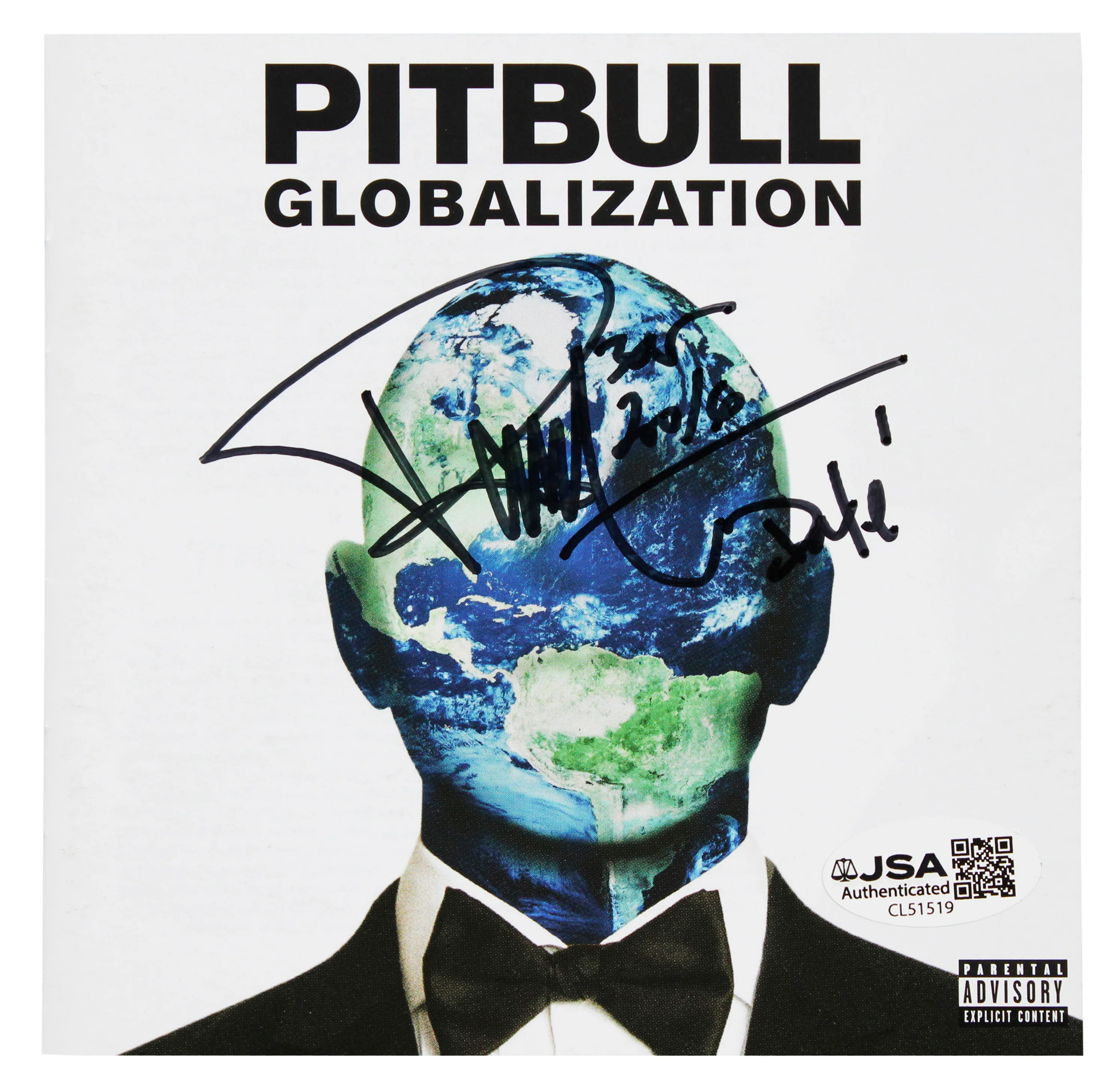 Pitbull Authentic Signed Globalization CD Booklet w/ Disc JSA #CL51519 - Image 3