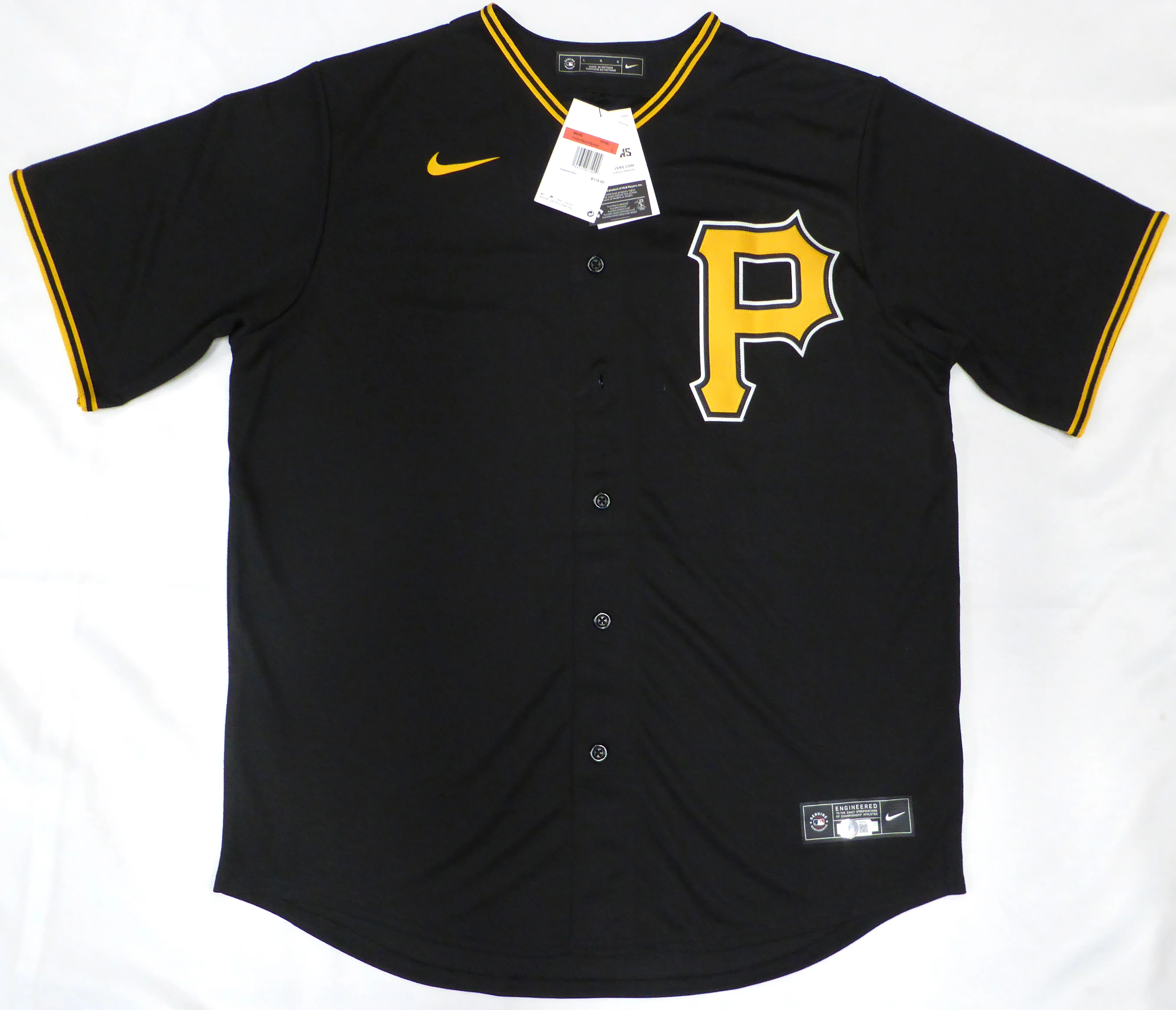 Pittsburgh Pirates Oneil Cruz Autographed Black Nike Jersey Size L "MLB Debut 10-2-21" Beckett BAS QR #BH038513 - Image 4