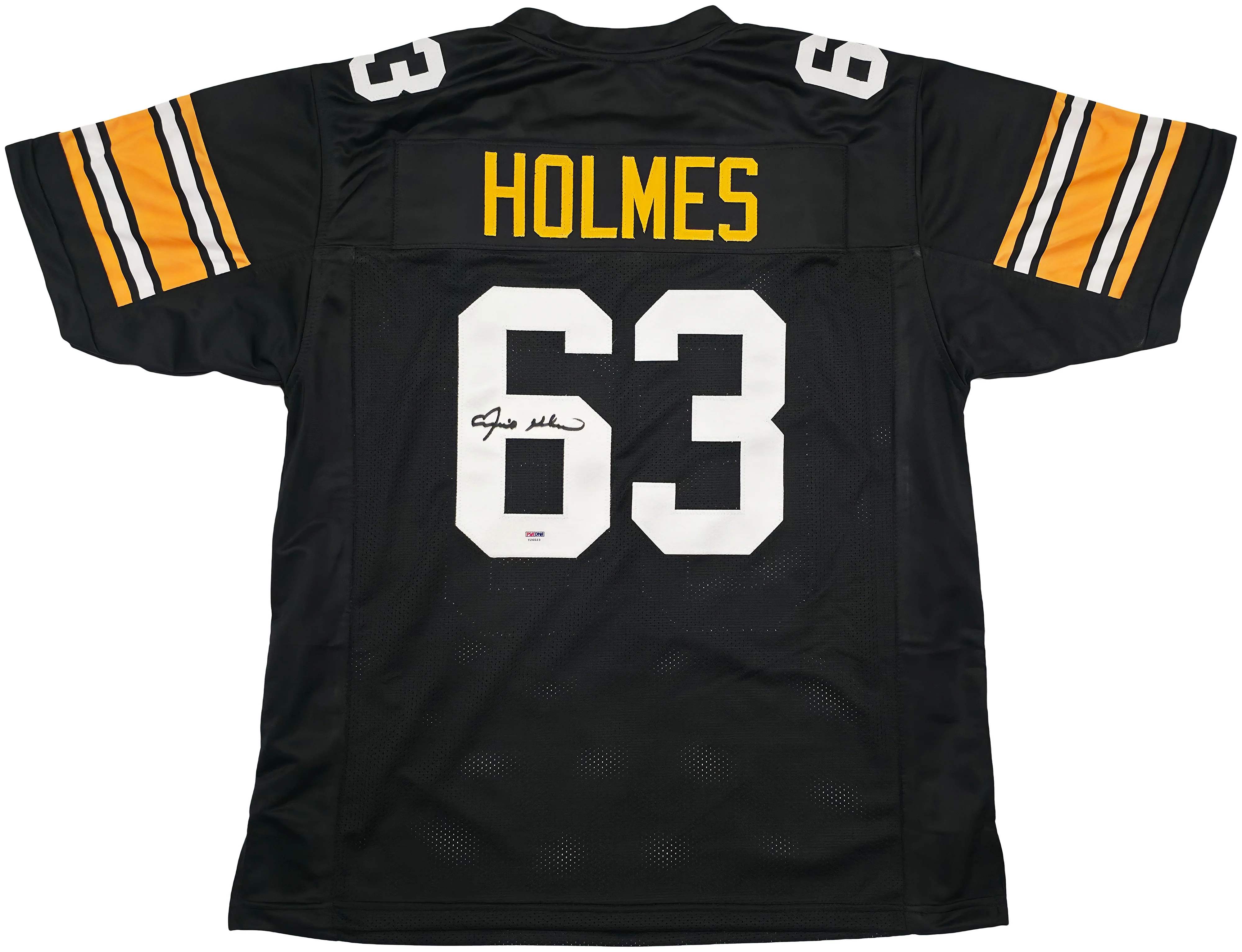 Pittsburgh Steelers Ernie Holmes Autographed Black Jersey PSA/DNA Stock #253387 - Image 2
