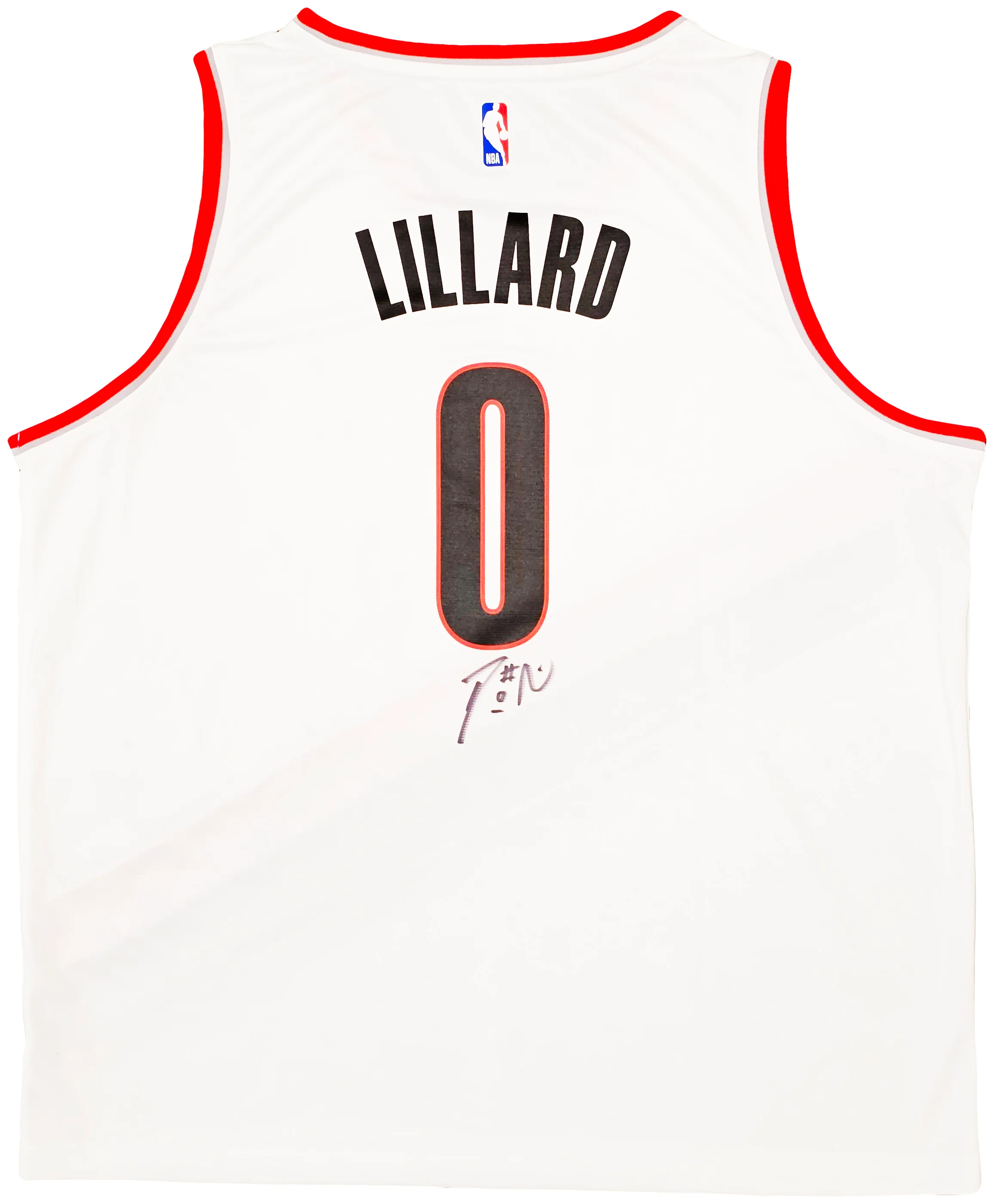Portland Trailblazers Damian Lillard Autographed White Fanatics Jersey Size XXL Beckett BAS QR Stock #214828 - Image 2