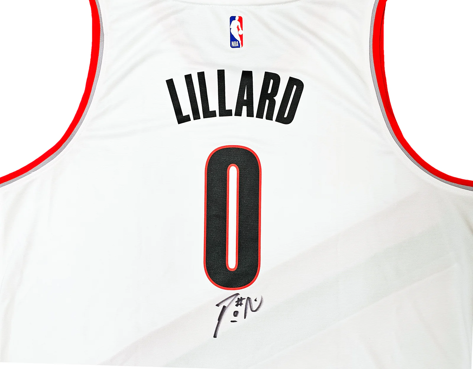 Portland Trailblazers Damian Lillard Autographed White Fanatics Jersey Size XXL Beckett BAS QR Stock #214828 - Image 3