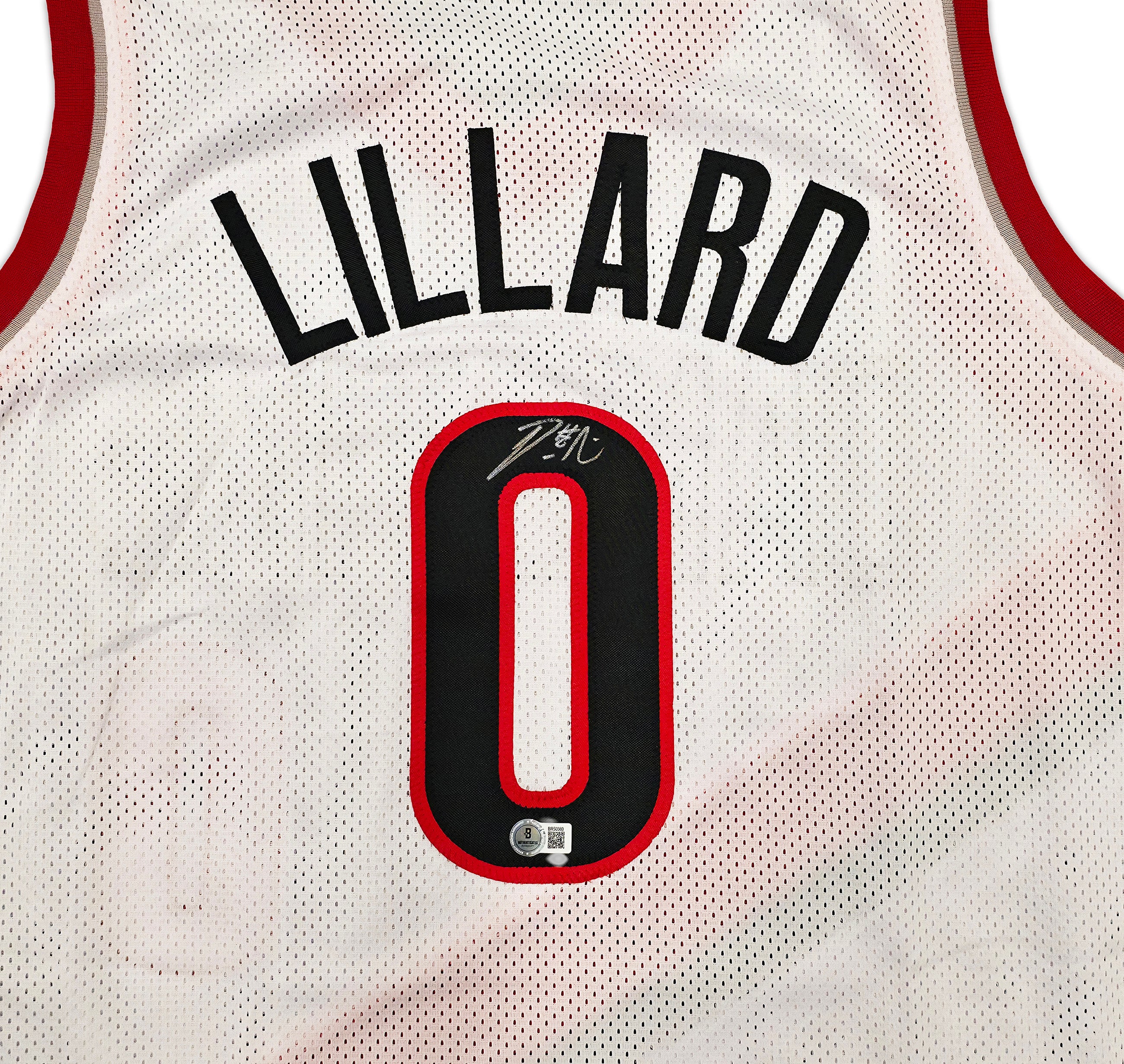 Portland Trail Blazers Damian Lillard Autographed White Jersey Beckett BAS Stock #195902 - Image 3