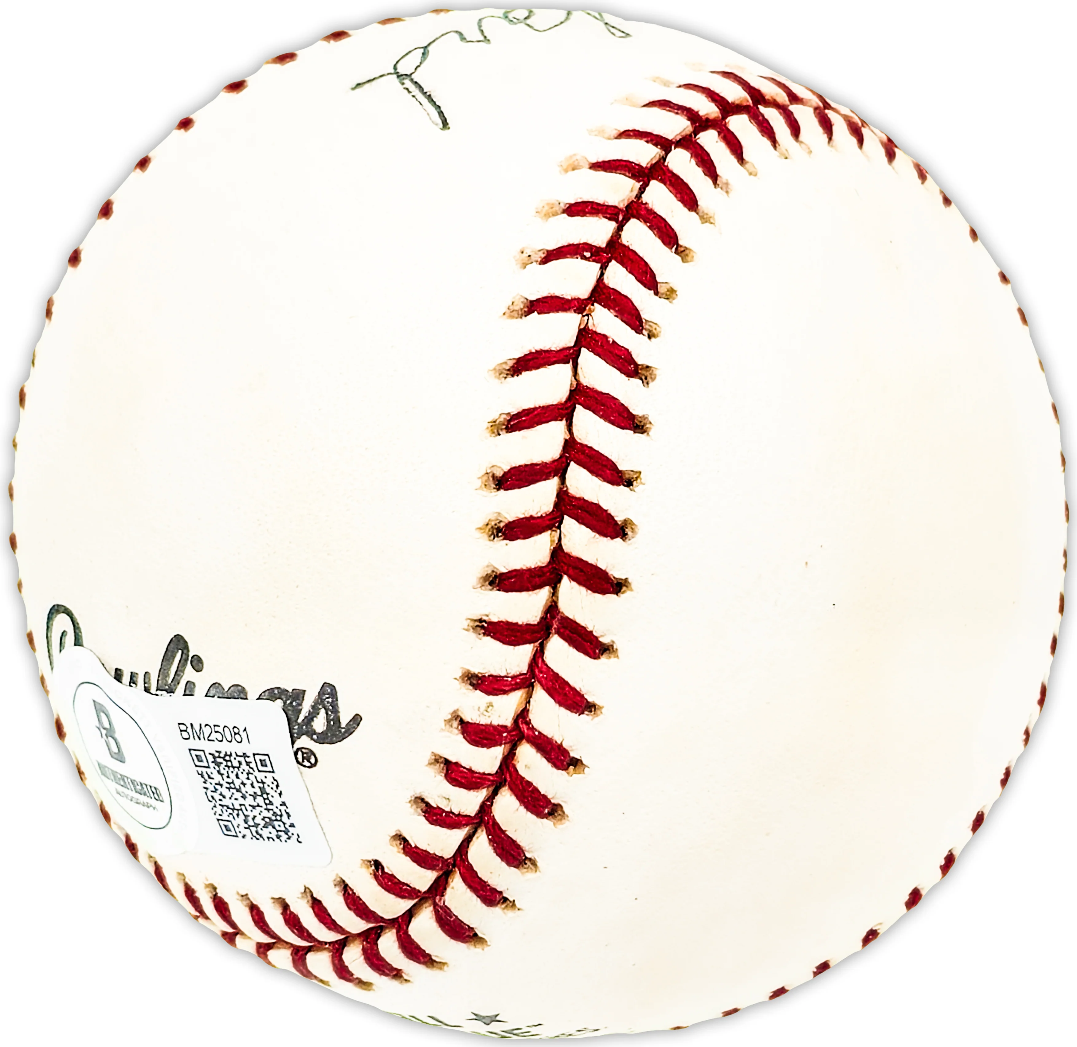 Preston Ward Autographed Official NL Baseball Los Angeles Dodgers, Chicago Cubs Beckett BAS QR #BM25081 - Image 3