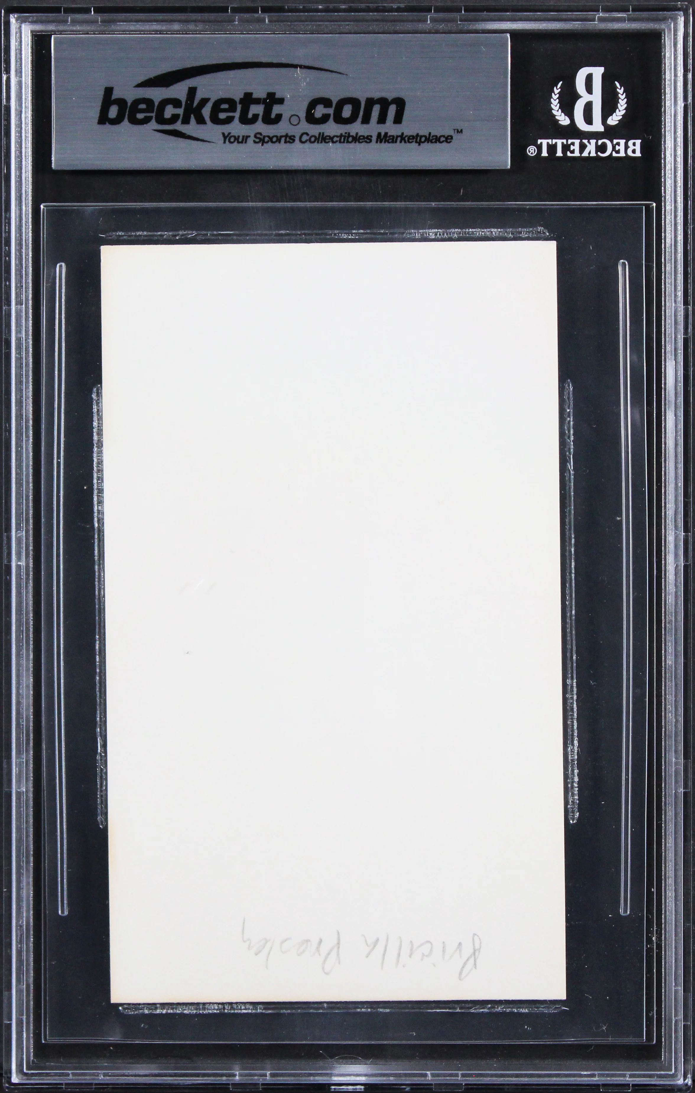 Priscilla Presley The Naked Gun Authentic Signed 3x5 Index Card BAS Slabbed 2 - Image 3