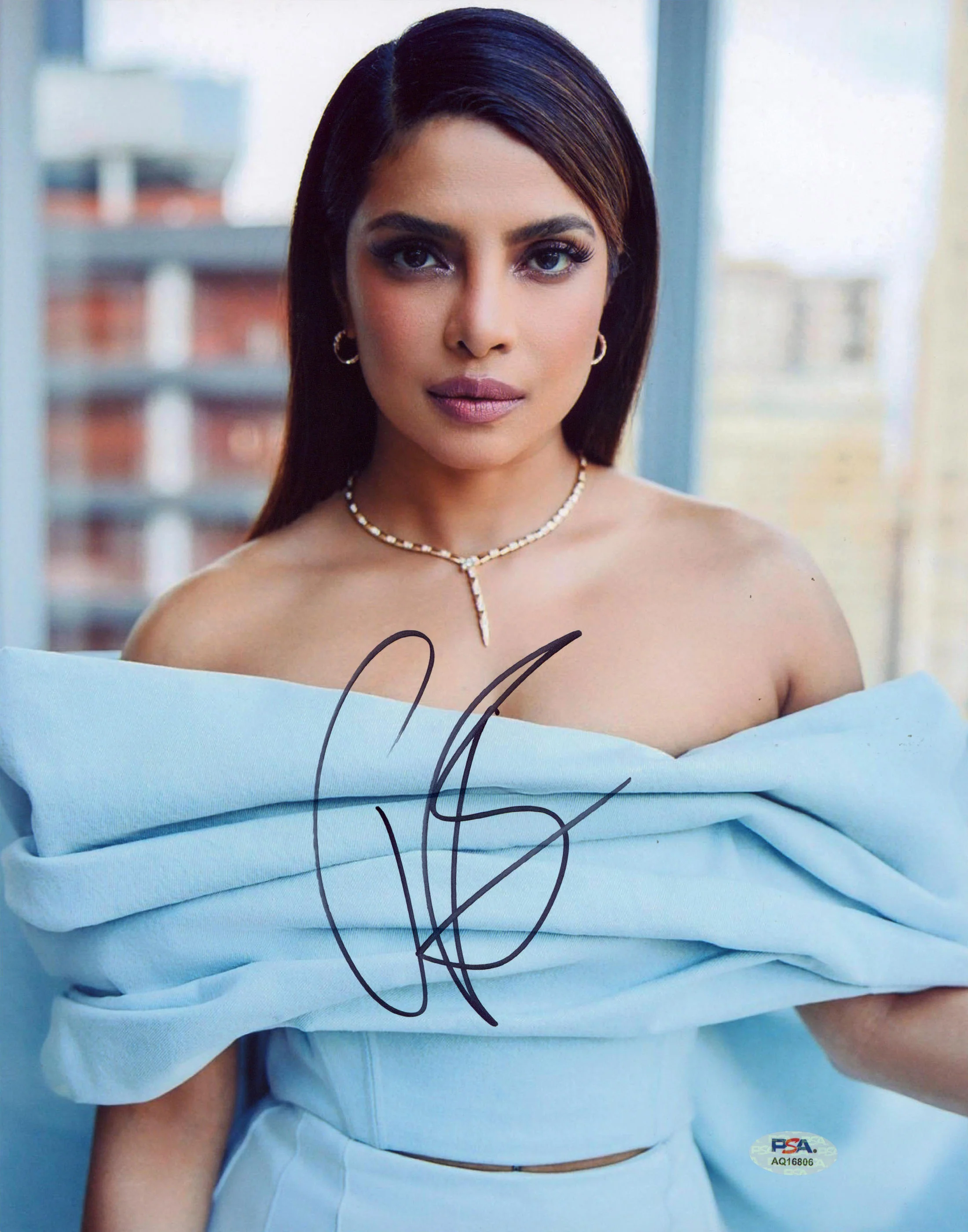 Priyanka Chopra Baywatch Authentic Signed 11x14 Vertical Photo PSA/DNA #AQ16806 - Image 2