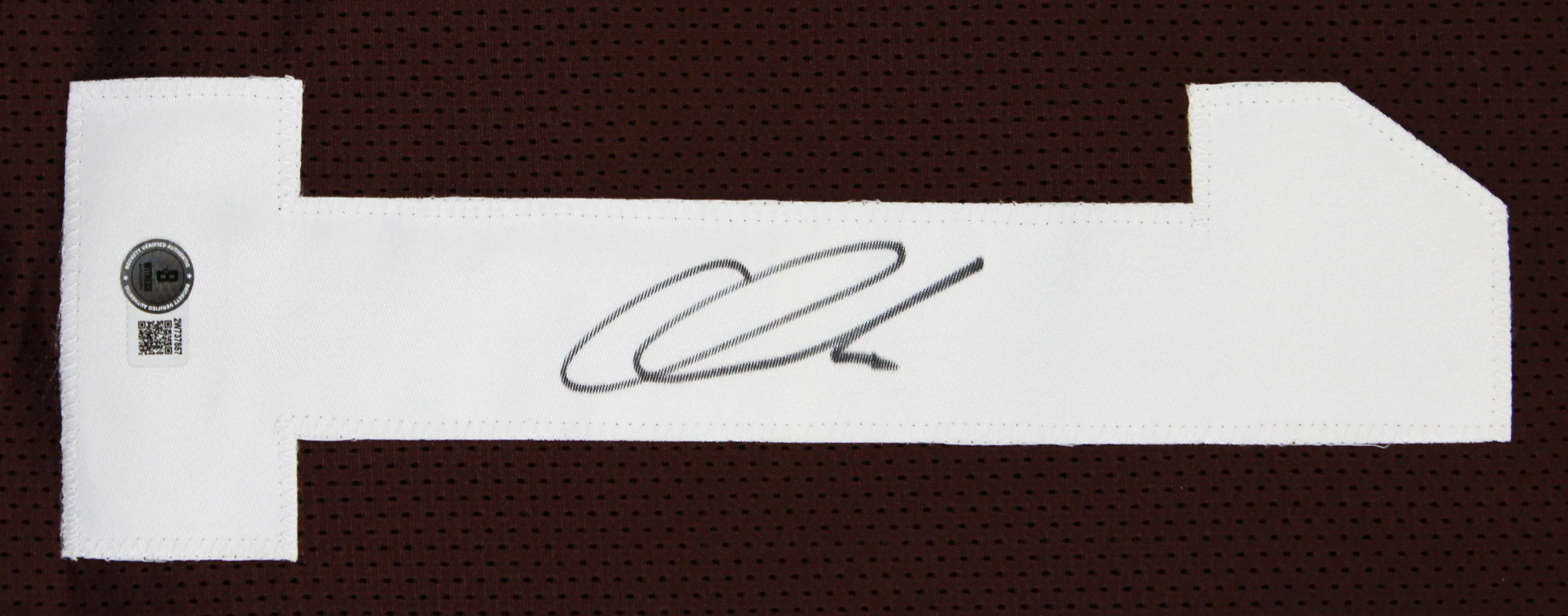 Quinshon Judkins Authentic Signed Brown Pro Style Jersey BAS Witnessed - Image 3