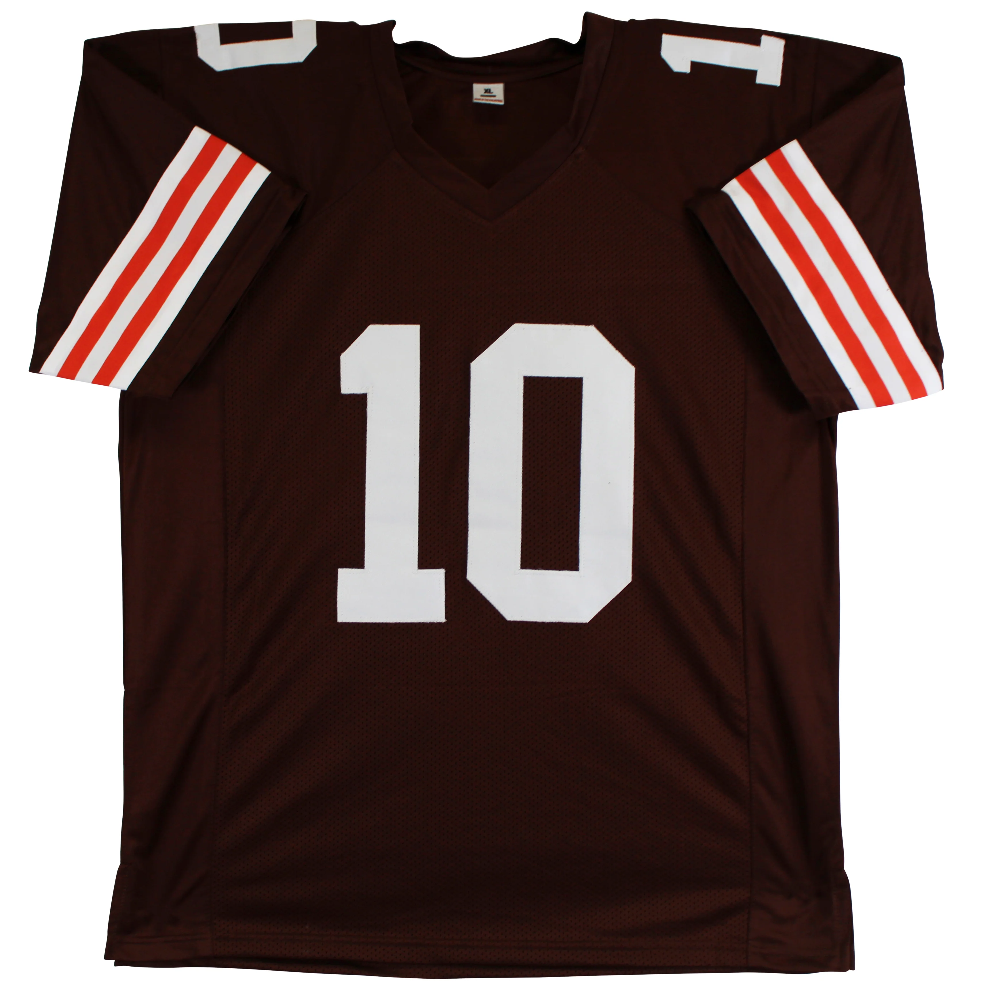 Quinshon Judkins Authentic Signed Brown Pro Style Jersey BAS Witnessed - Image 4