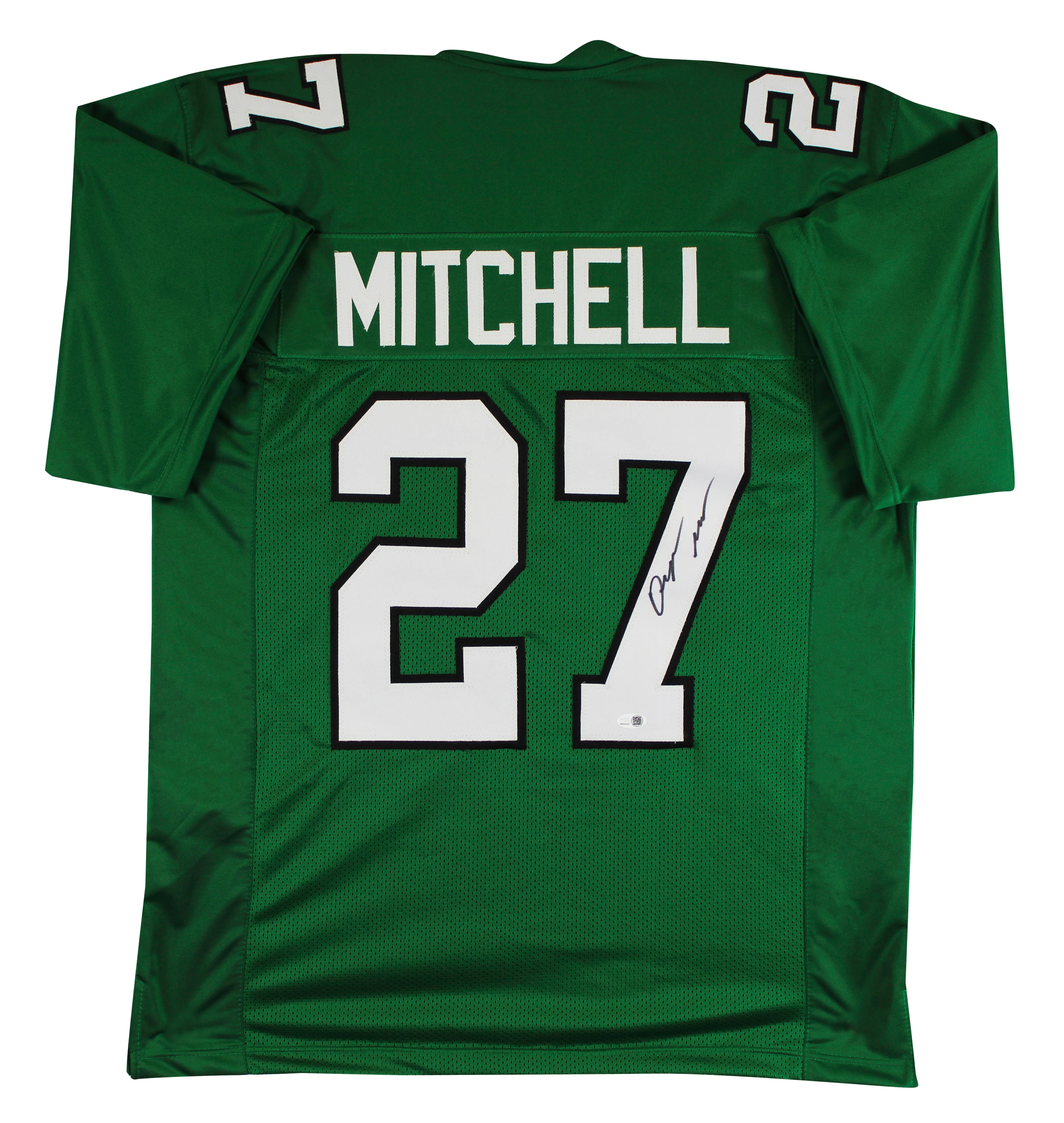 Quinyon Mitchell Authentic Signed Kelly Green Pro Style Jersey JSA Witness - Image 2