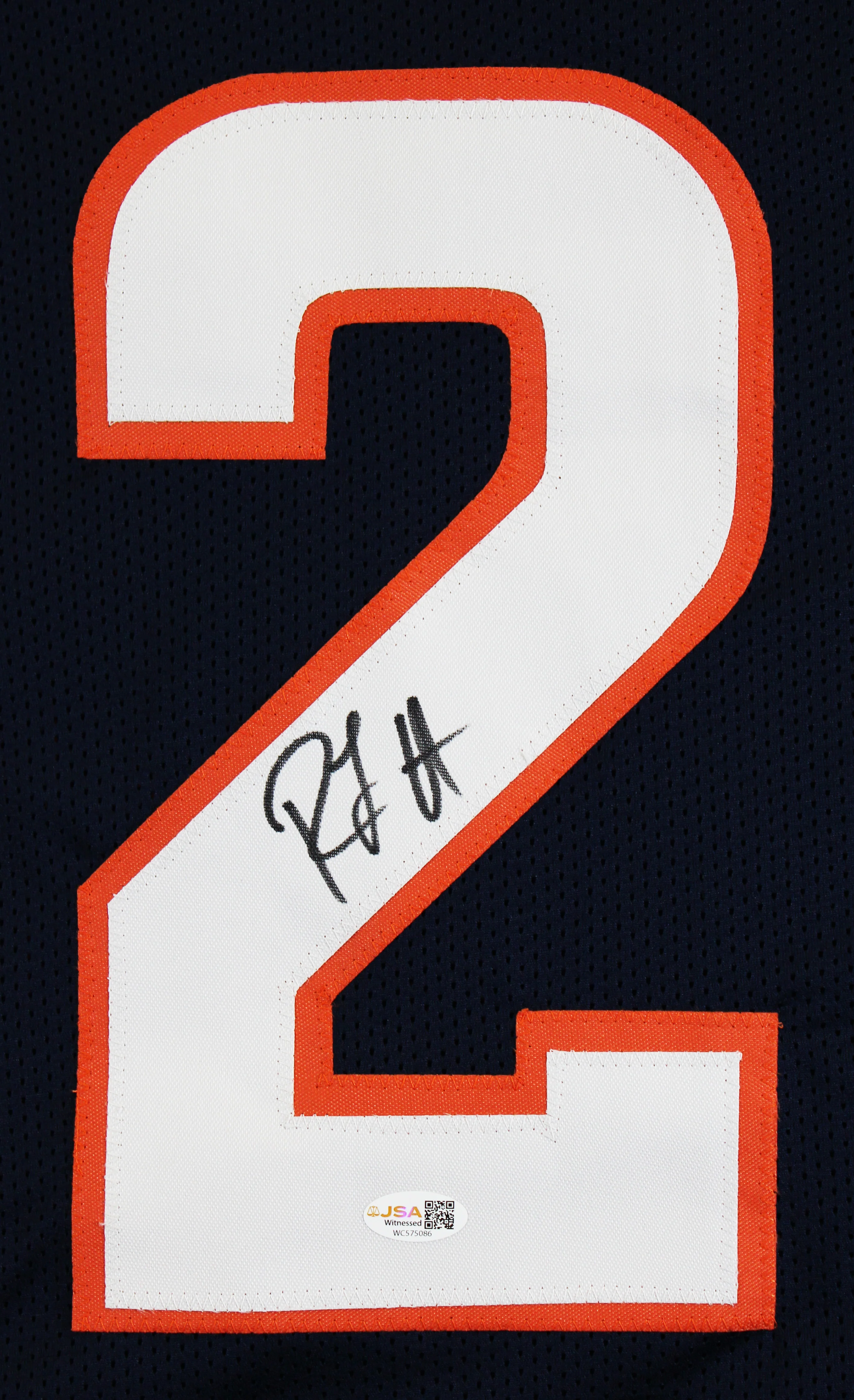 R.J. Harvey Authentic Signed Navy Pro Style Jersey Autographed JSA Witness - Image 3