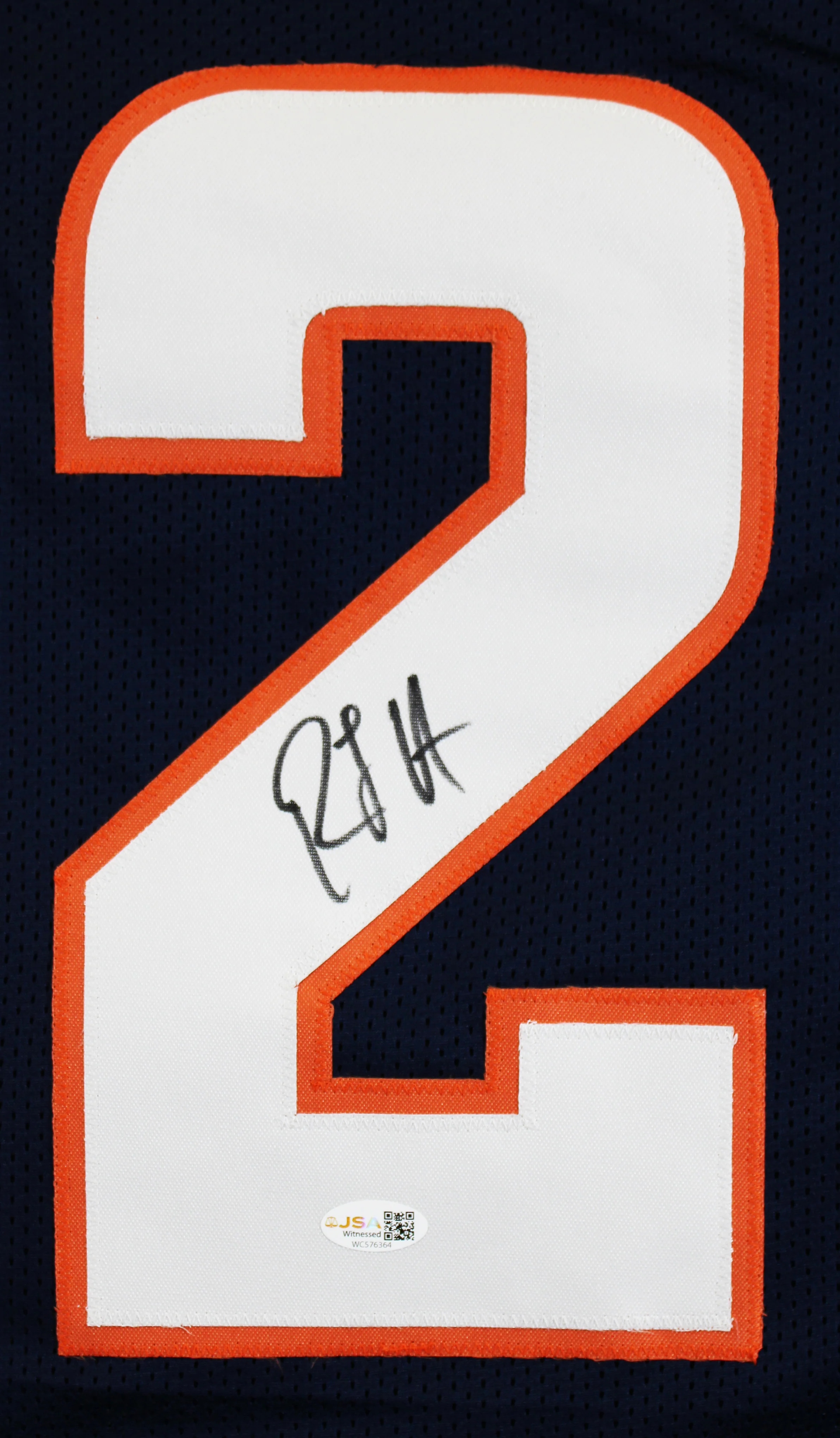 R.J. Harvey Authentic Signed Navy Procut Style Jersey Autographed JSA Witness - Image 3