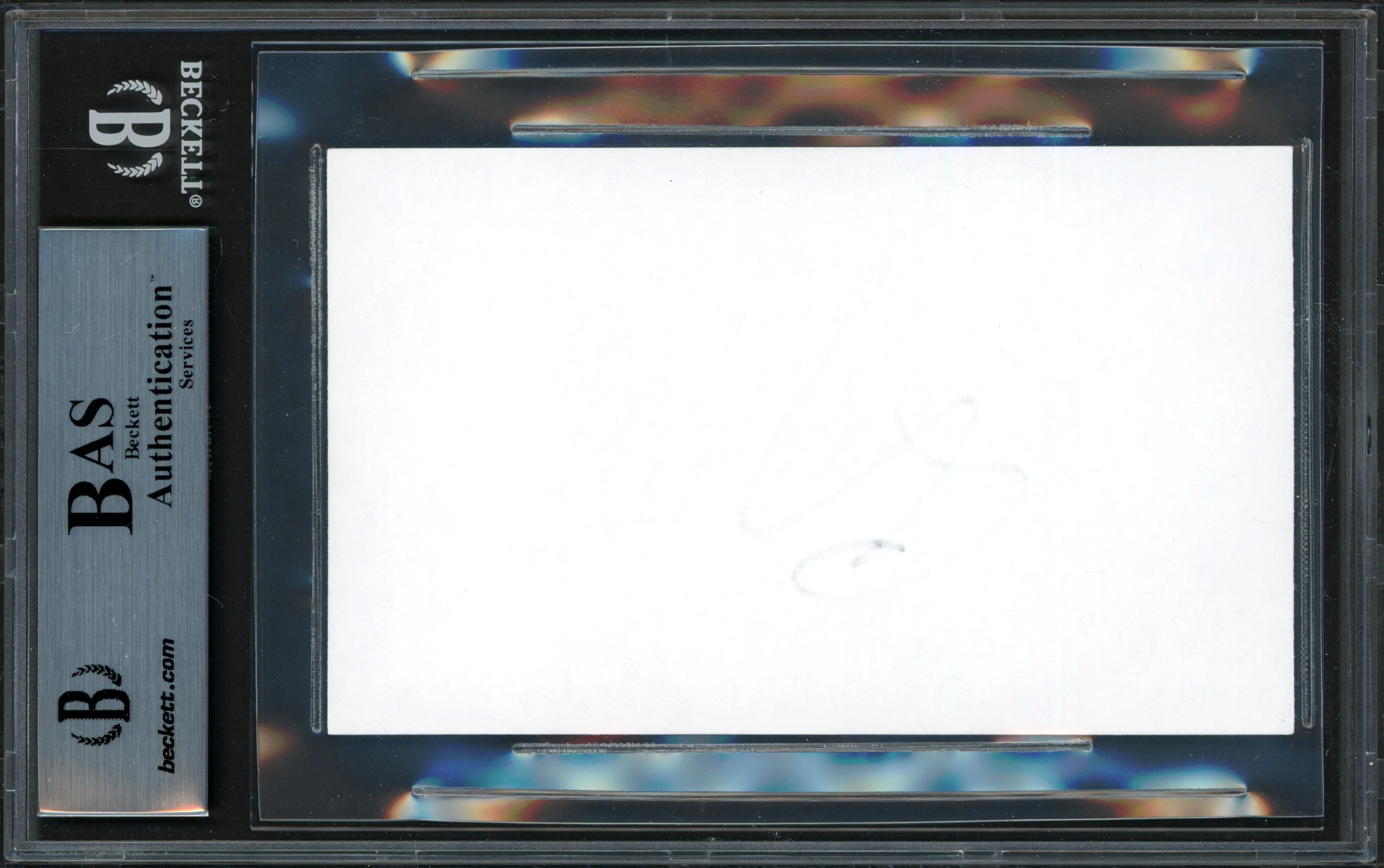 Rafael Nadal Autographed 3x5 Index Card Fanatics Holo & Beckett BAS #15867661 - Image 2
