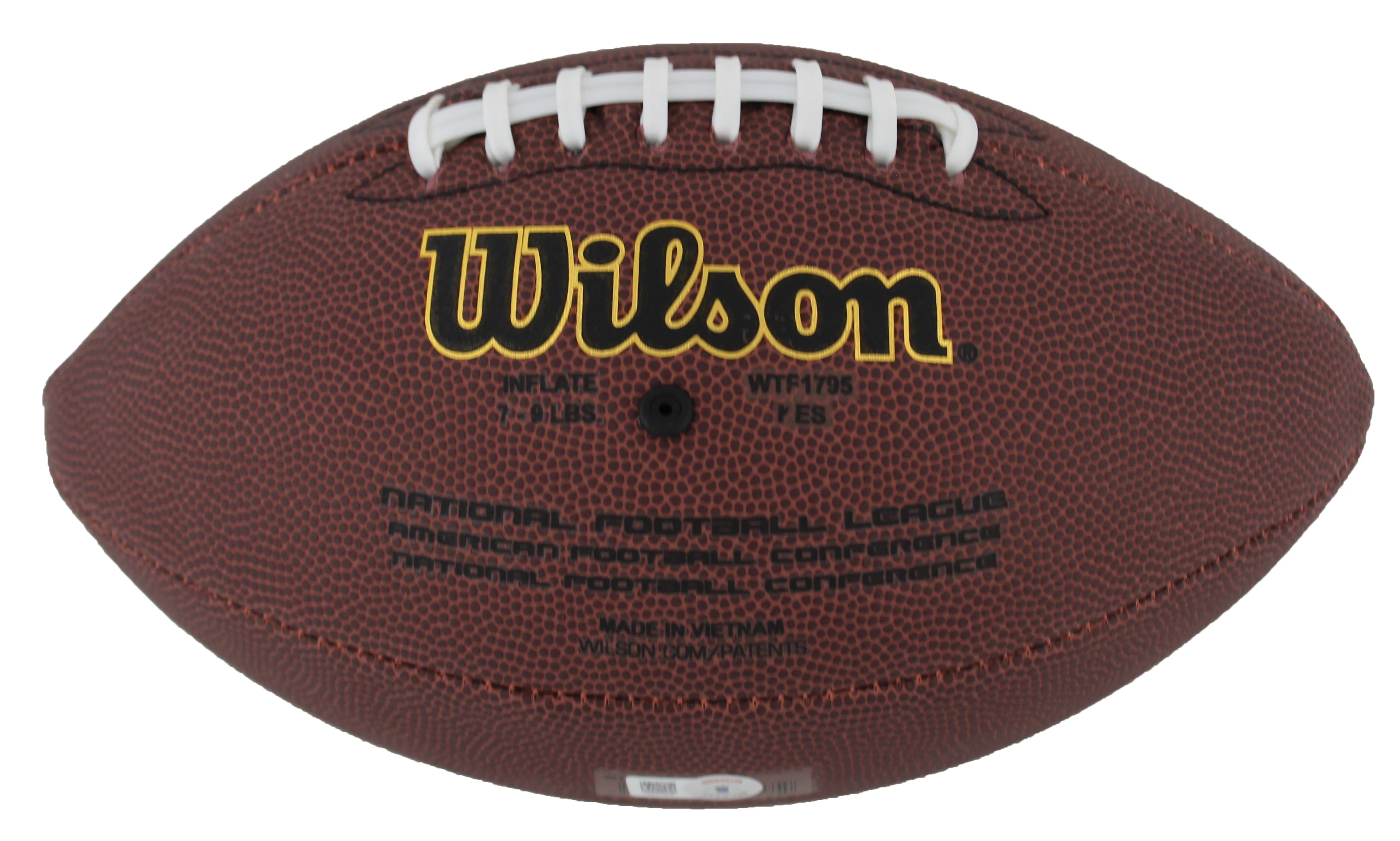 Raiders Aidan O'Connell Signed Wilson Super Grip Football W/ Case BAS Witnessed - Image 6
