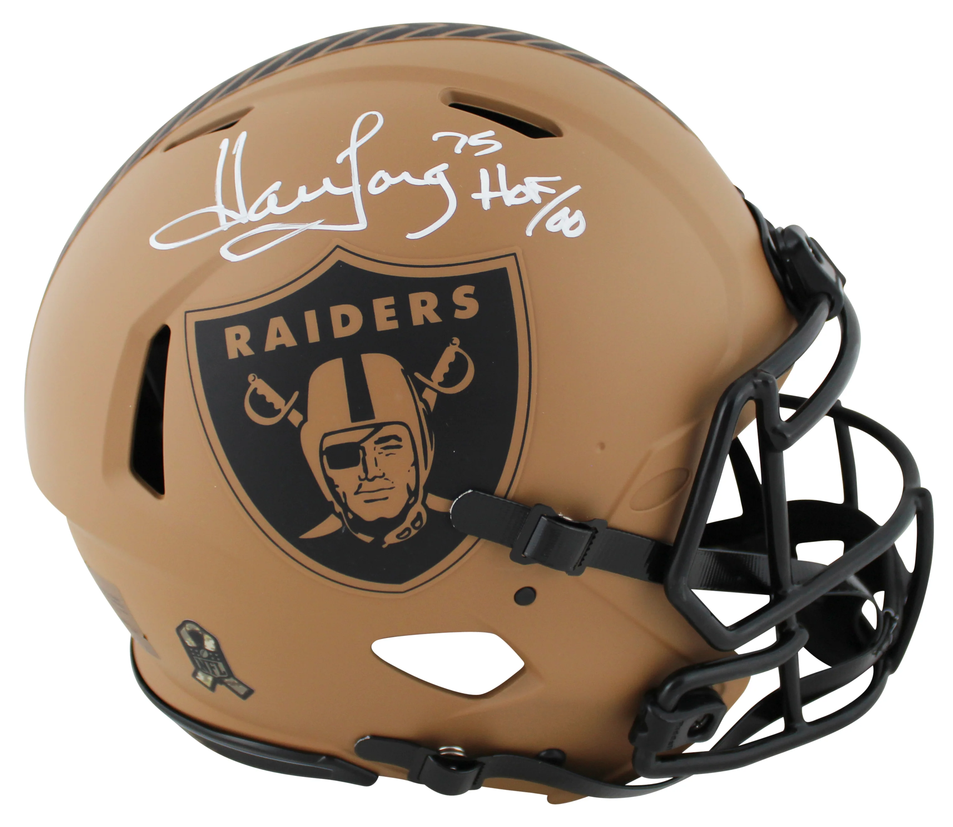 Raiders Howie Long "HOF 00" Signed STS II F/S Speed Proline Helmet w/ Case BAS W - Image 3