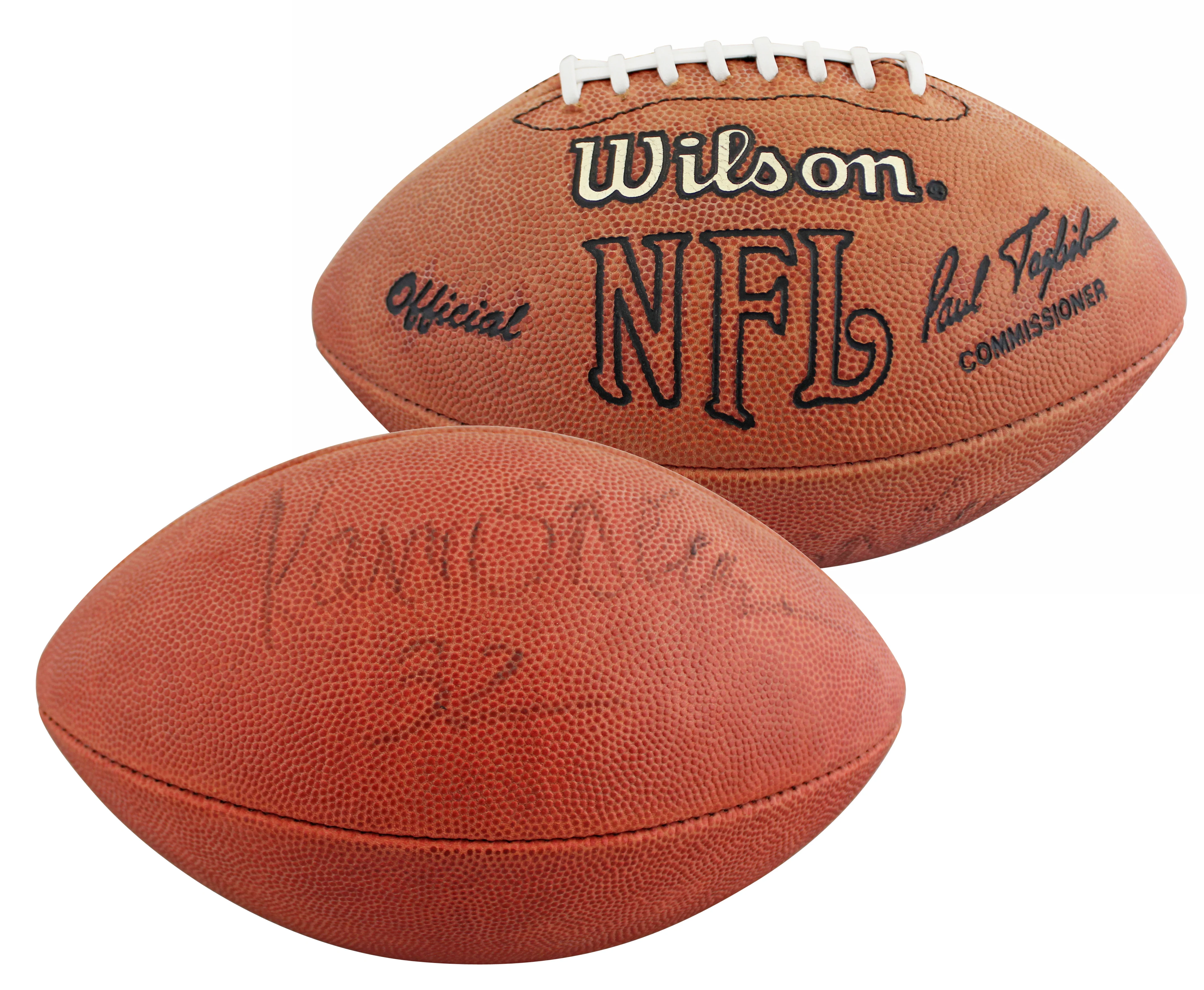 Raiders Marcus Allen Authentic Signed Wilson Official Nfl Football BAS #BV01124 - Image 2