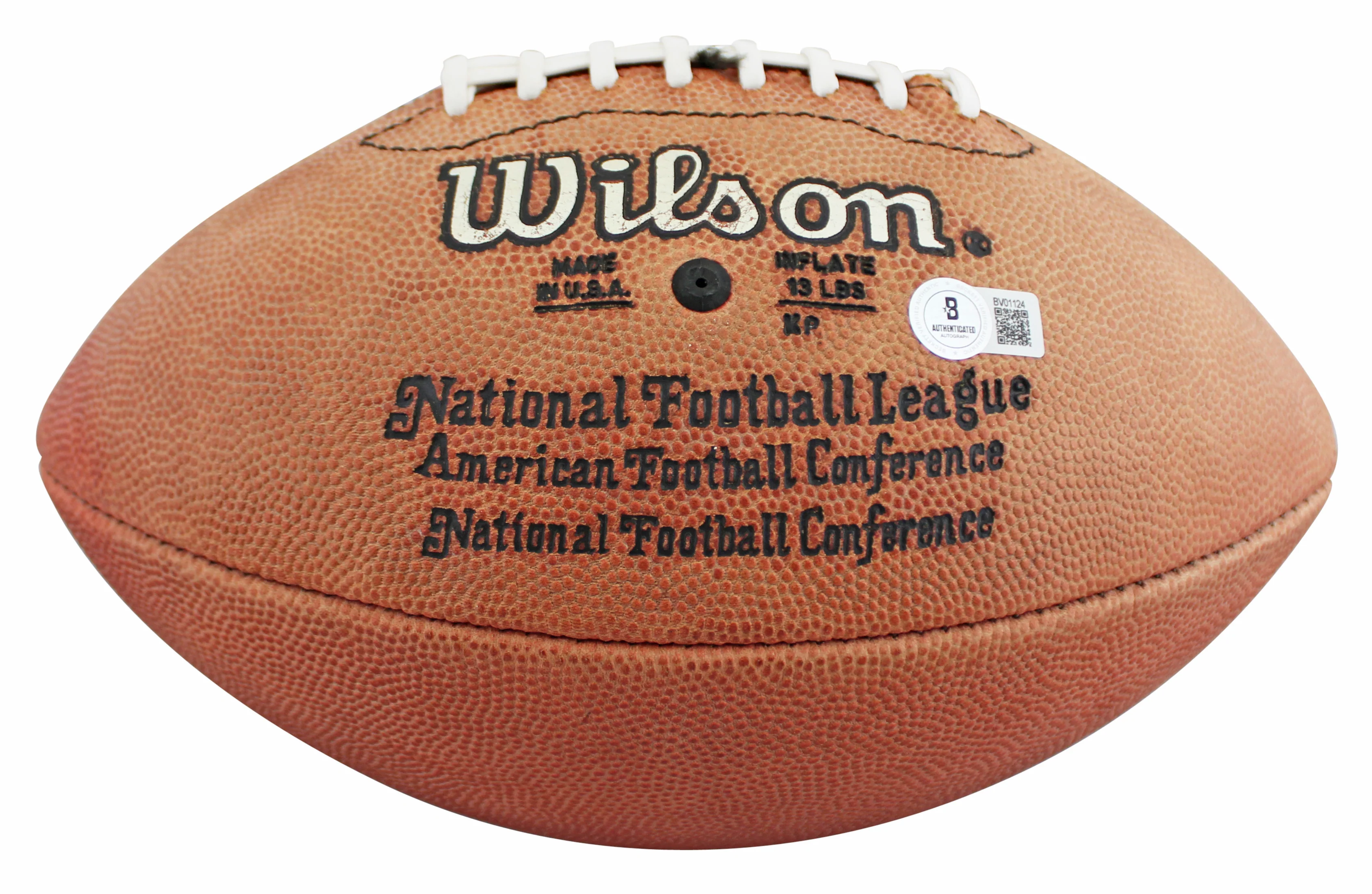 Raiders Marcus Allen Authentic Signed Wilson Official Nfl Football BAS #BV01124 - Image 5
