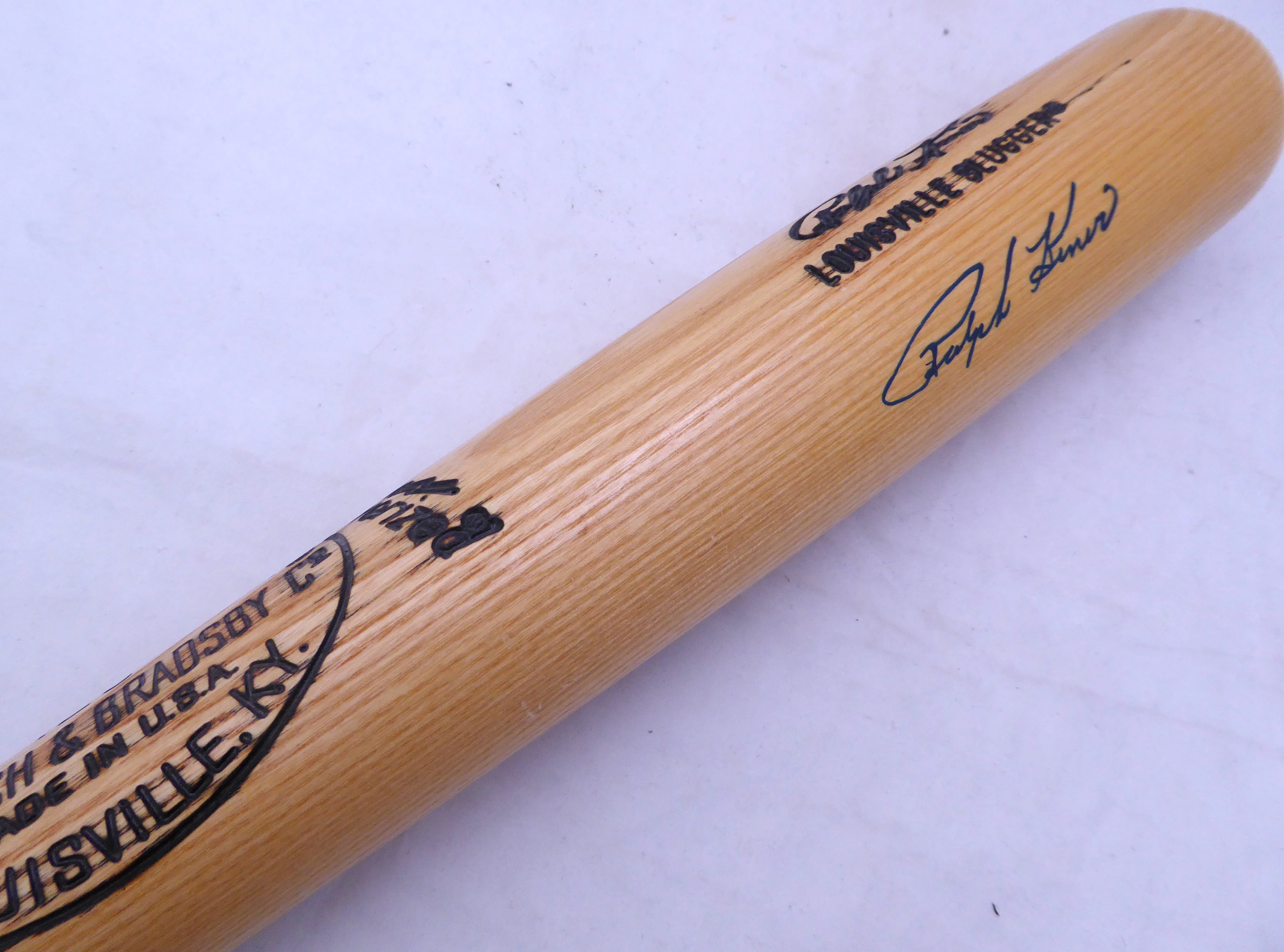 Ralph Kiner Autographed Louisville Slugger Bat Pittsburgh Pirates Game Model Beckett BAS QR #BK44608 - Image 3