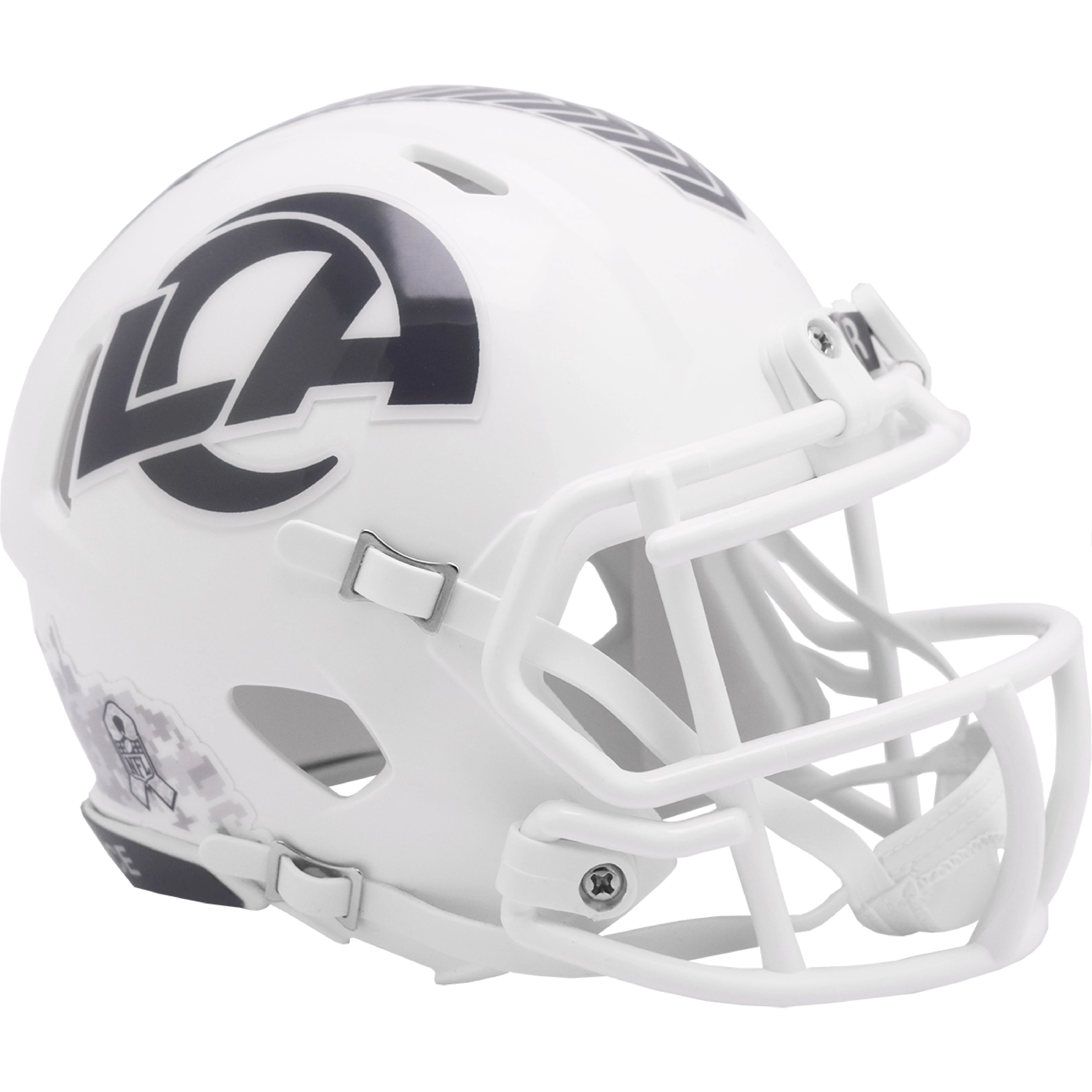 Los Angeles Rams 2024 Salute to Service Riddell Speed Mini Football Helmet