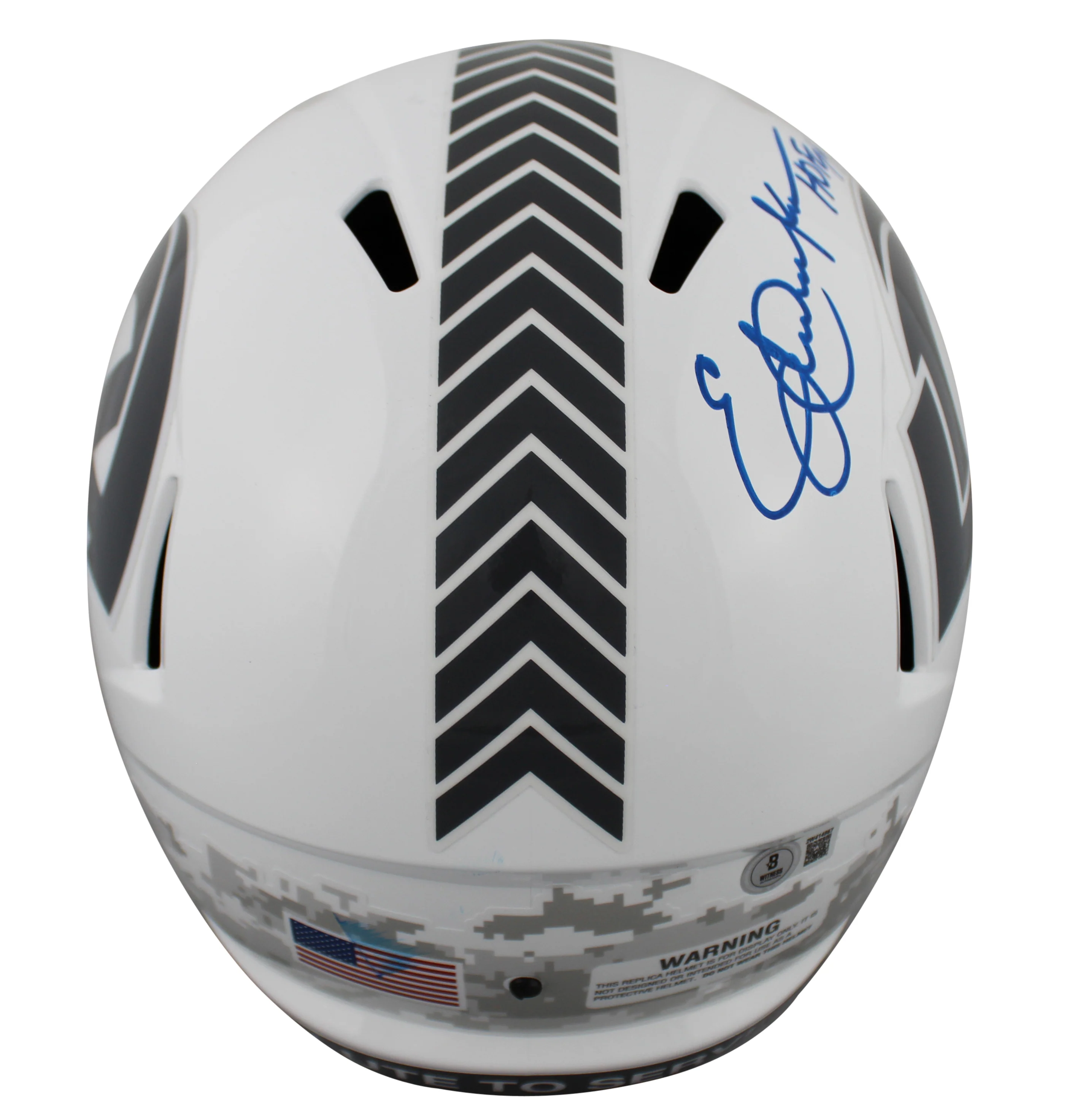 Rams Eric Dickerson "HOF 99" Signed STS III F/S Speed Rep Helmet W/ Case BAS Wit - Image 4