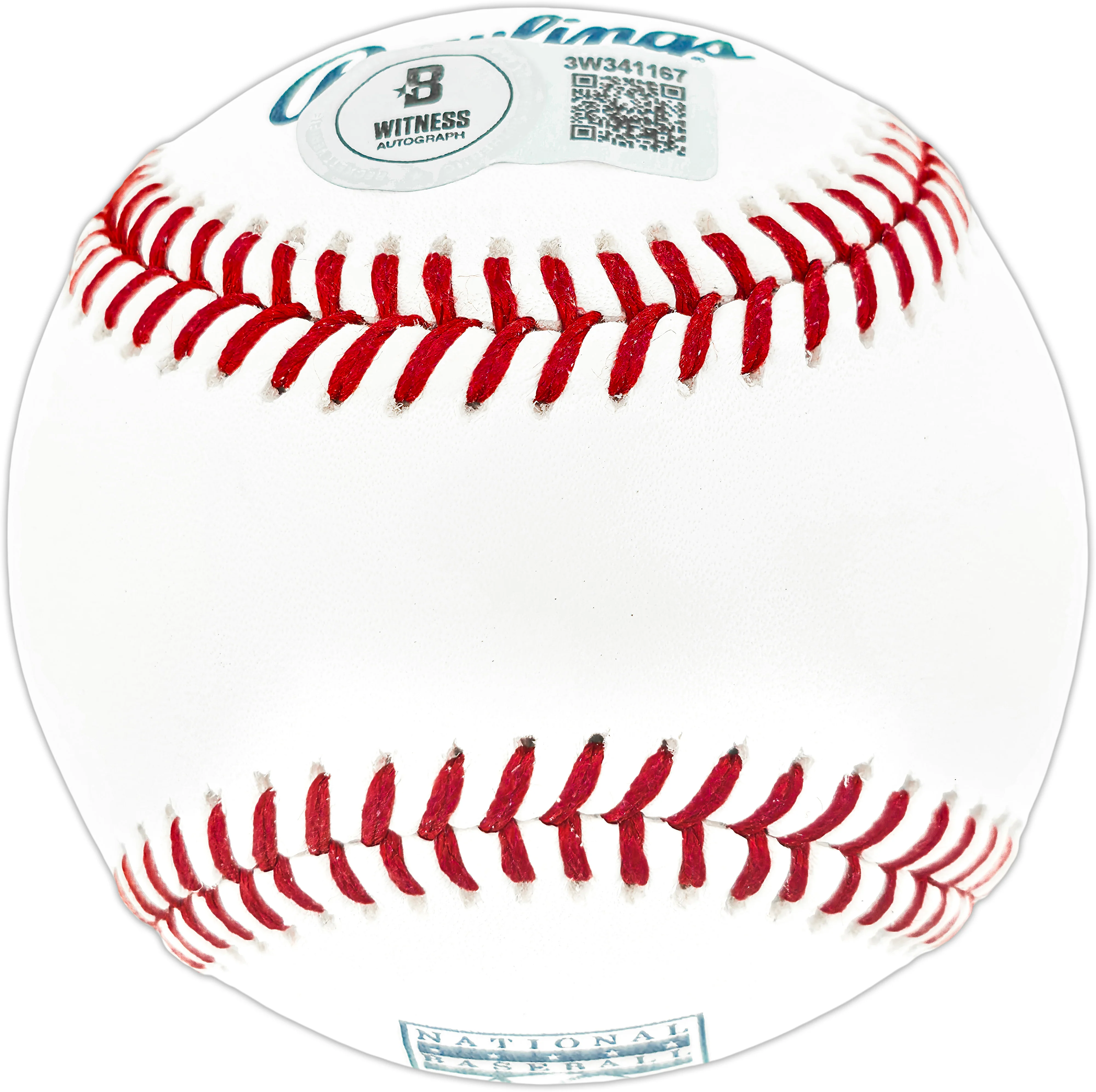 Randy Johnson Autographed Official Hall of Fame HOF Logo Baseball Seattle Mariners Beckett BAS Witness Stock #252423 - Image 2