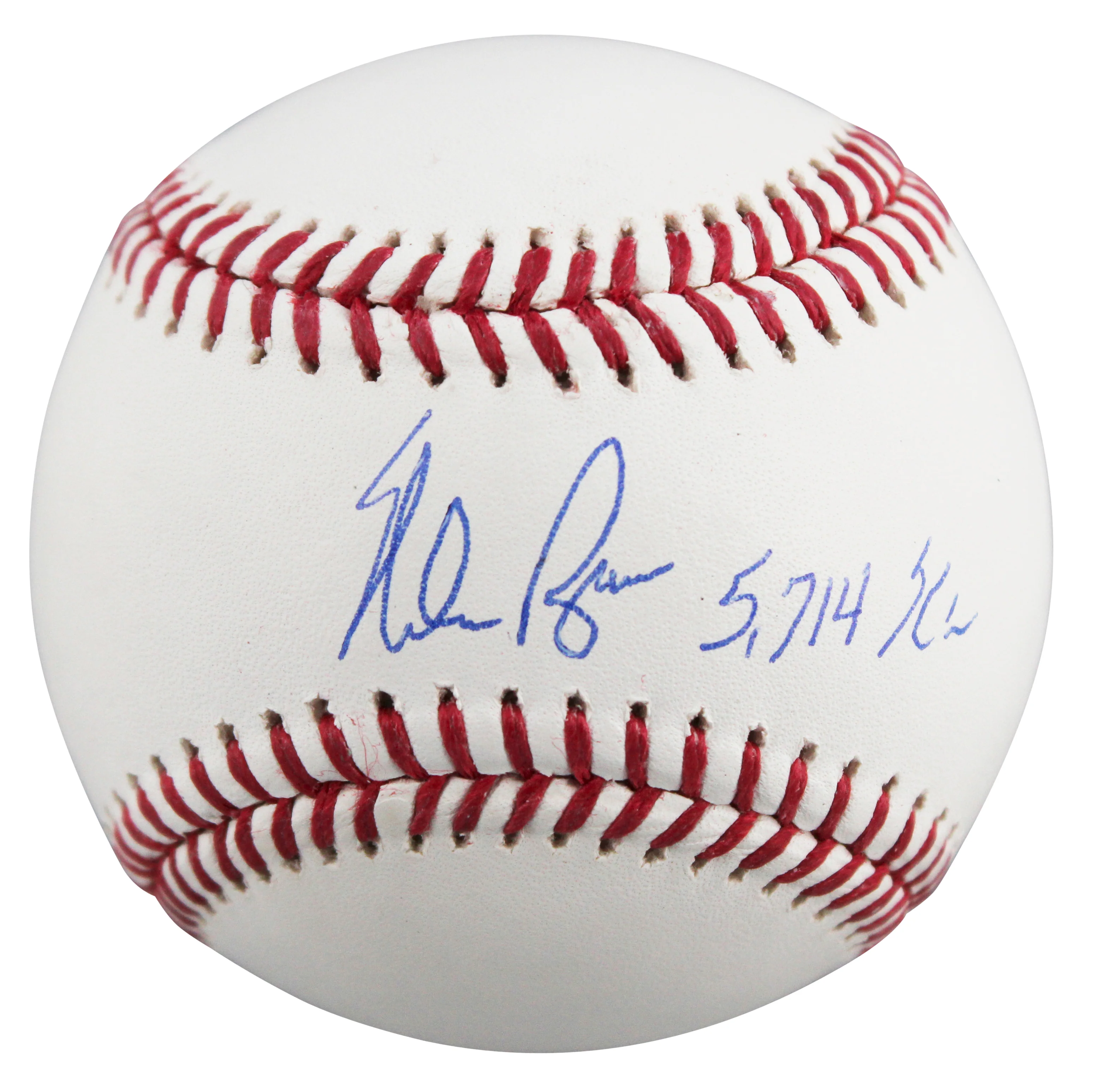 Rangers Nolan Ryan "5714 K's" Authentic Signed Manfred Oml Baseball W/ Case BAS - Image 4