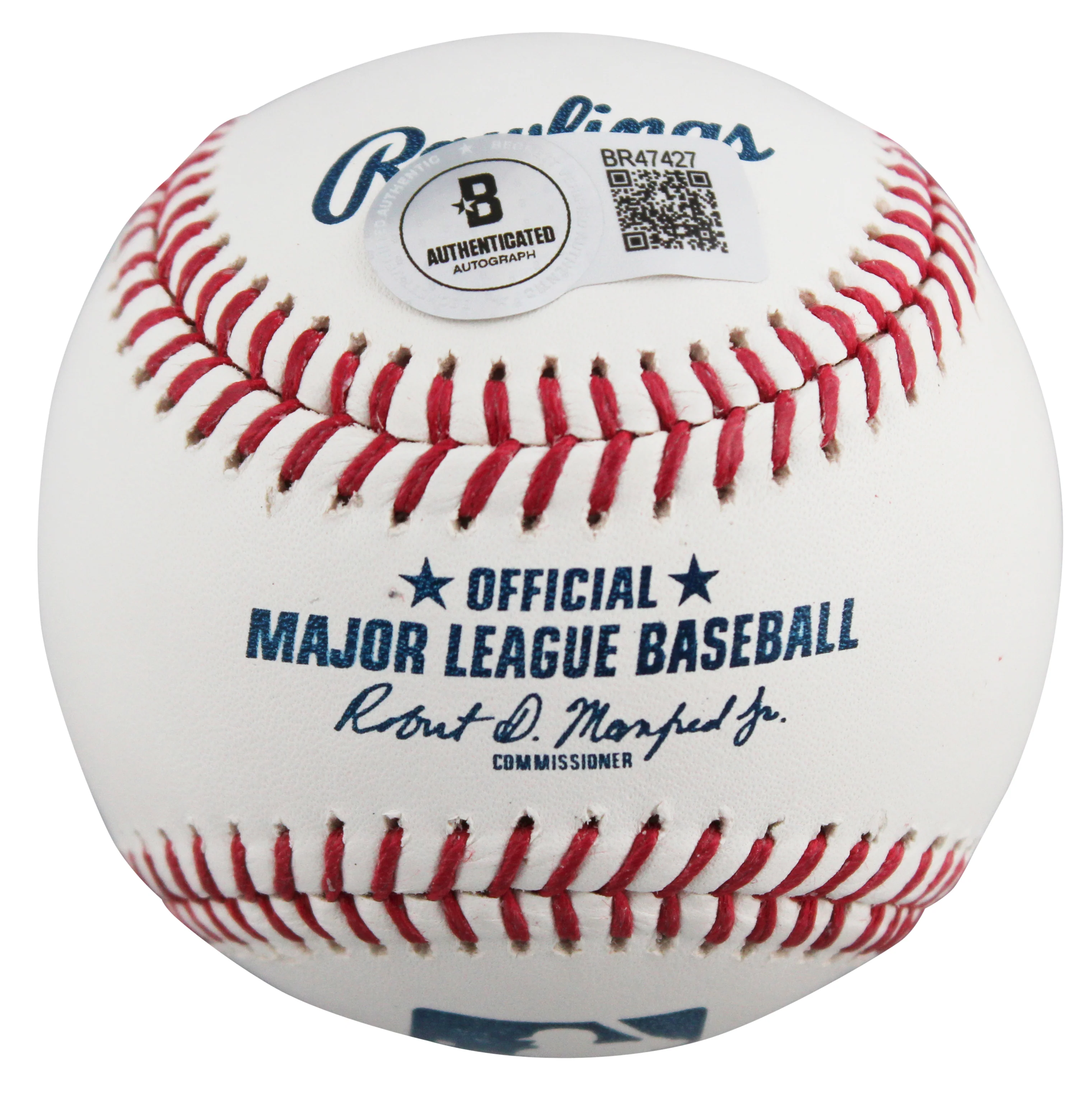 Rangers Nolan Ryan "5714 K's" Authentic Signed Manfred Oml Baseball W/ Case BAS - Image 5