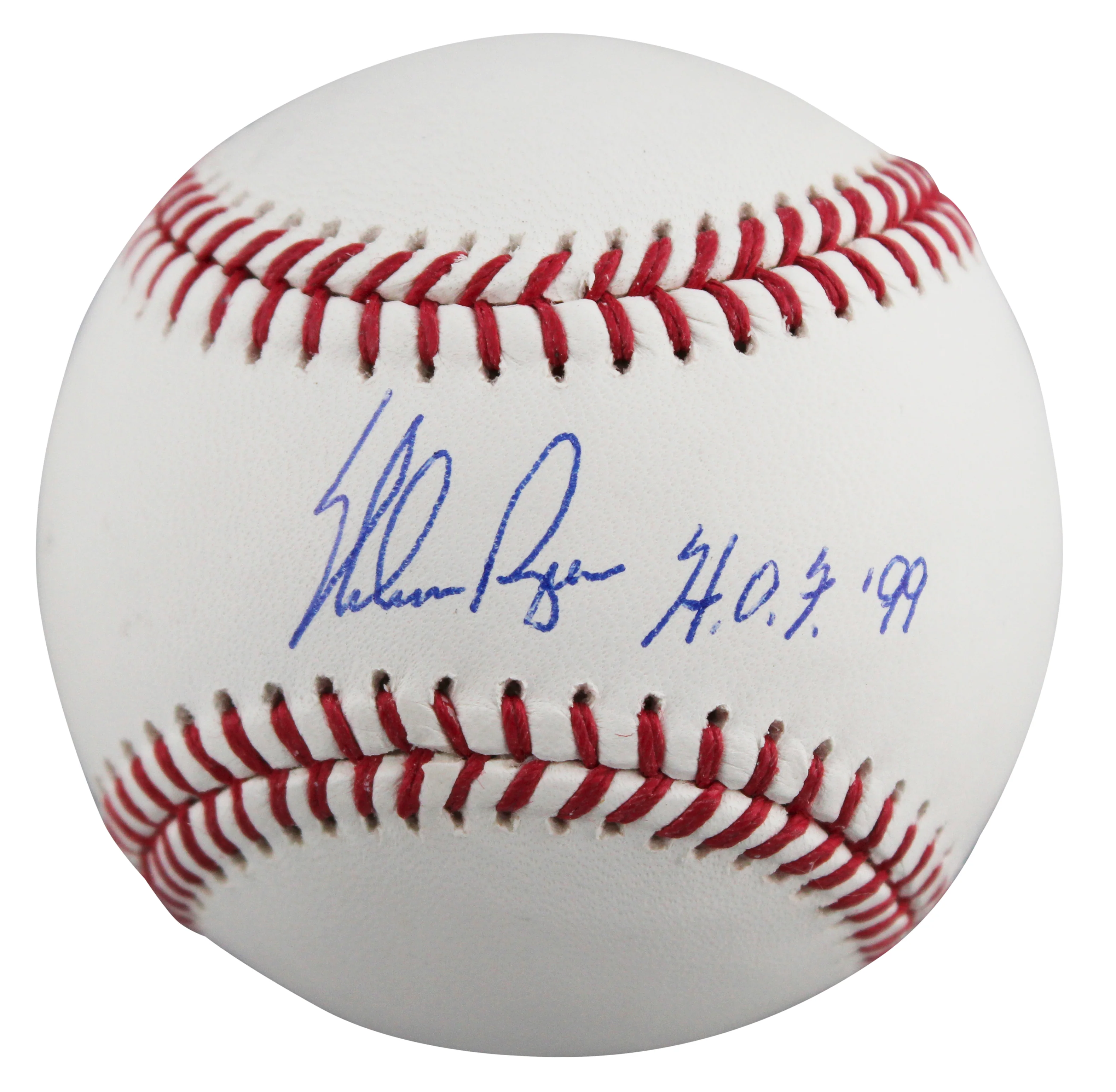 Rangers Nolan Ryan "HOF 99" Authentic Signed Robert Manfred Oml Baseball BAS - Image 3