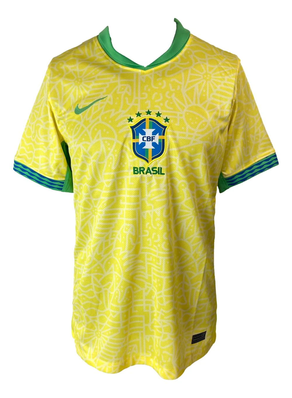 Raphina Signed Brazil Nike Soccer Jersey BAS - Image 3