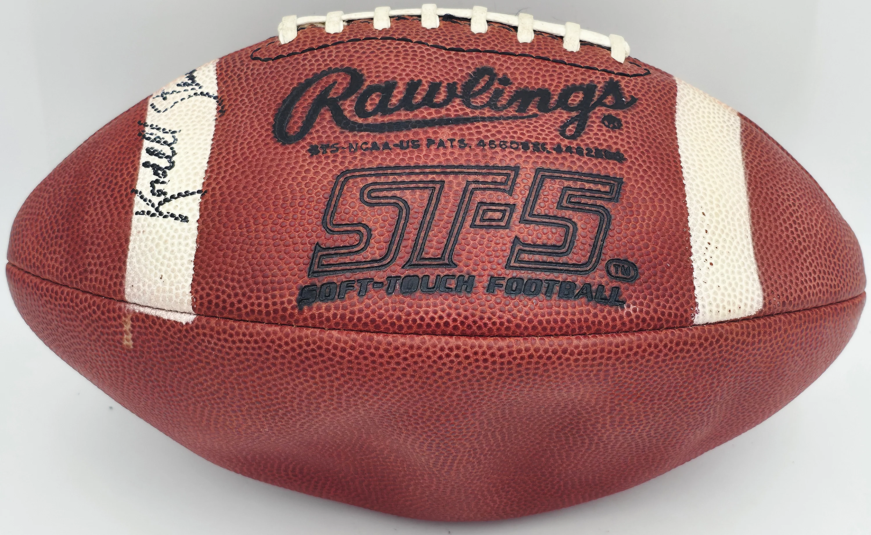 Rashaan Salaam, Kordell Stewart & Michael Westbrook Autographed Official NCAA Leather Football 1994 Colorado Buffaloes (Flat) Beckett BAS #AC85090 - Image 5