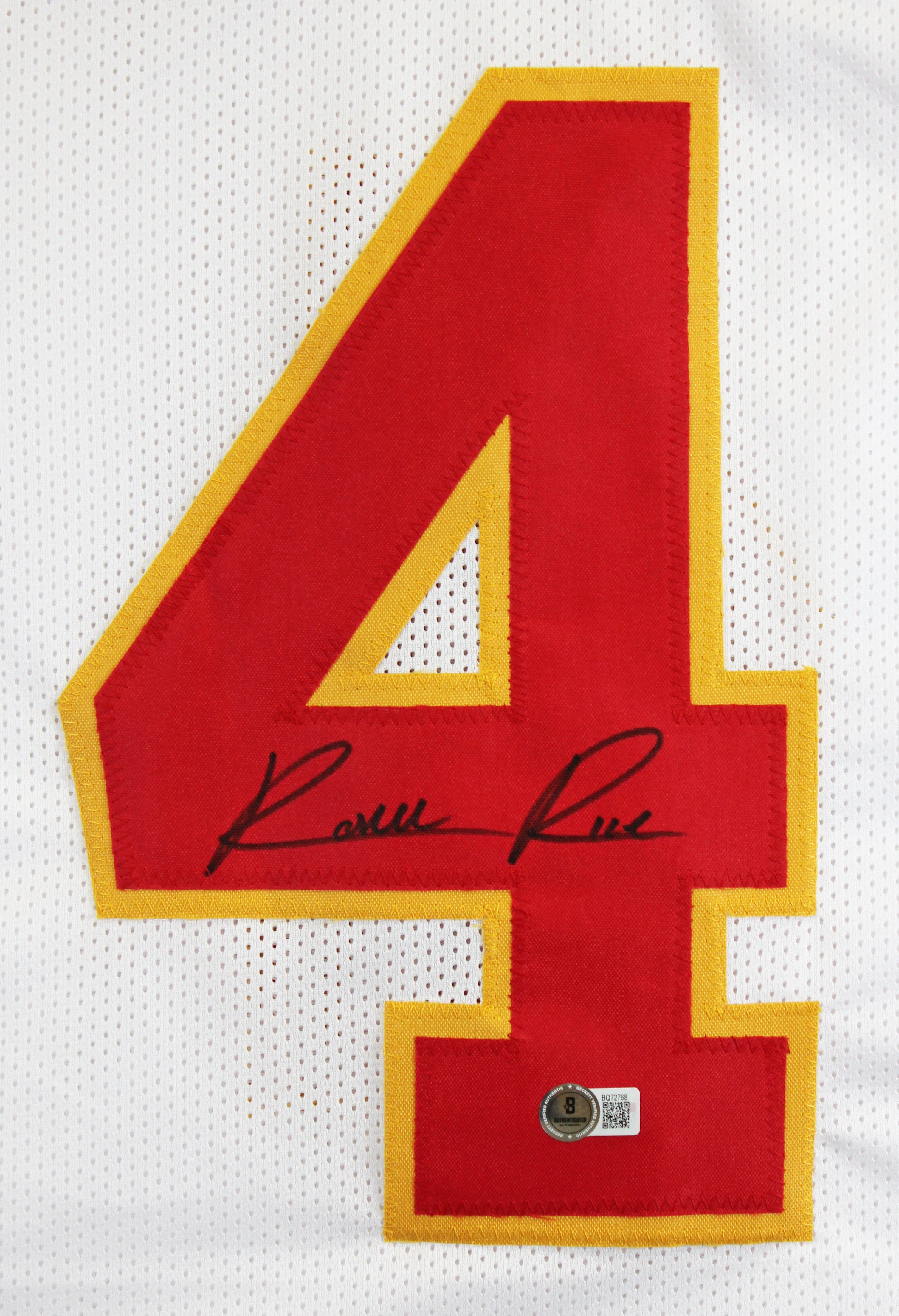 Rashee Rice Authentic Signed White Pro Style Jersey Autographed BAS - Image 3