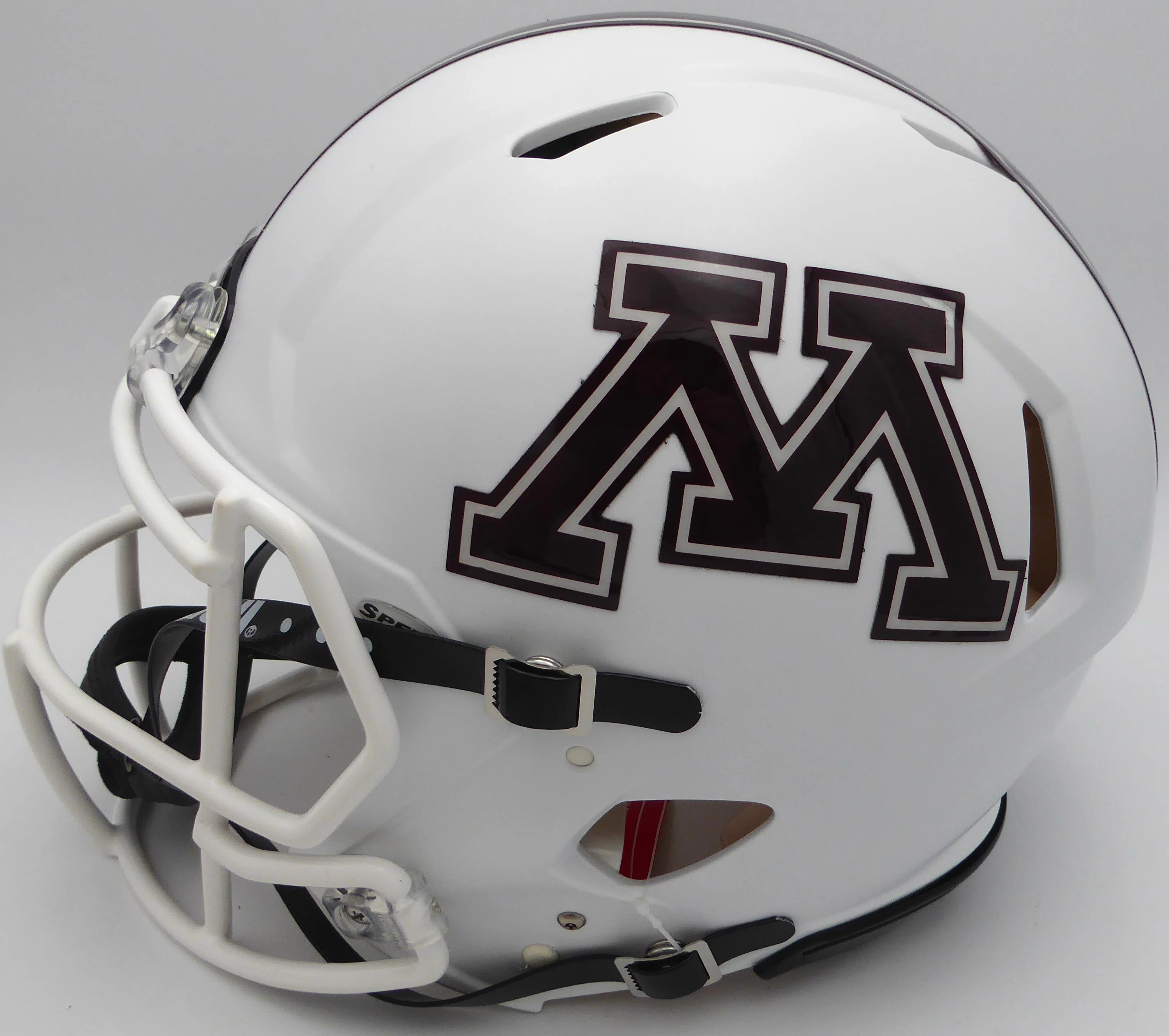 Rashod Bateman Autographed Authentic Full Size Helmet Minnesota Golden Gophers Fanatics Holo #NB38133349 - Image 4