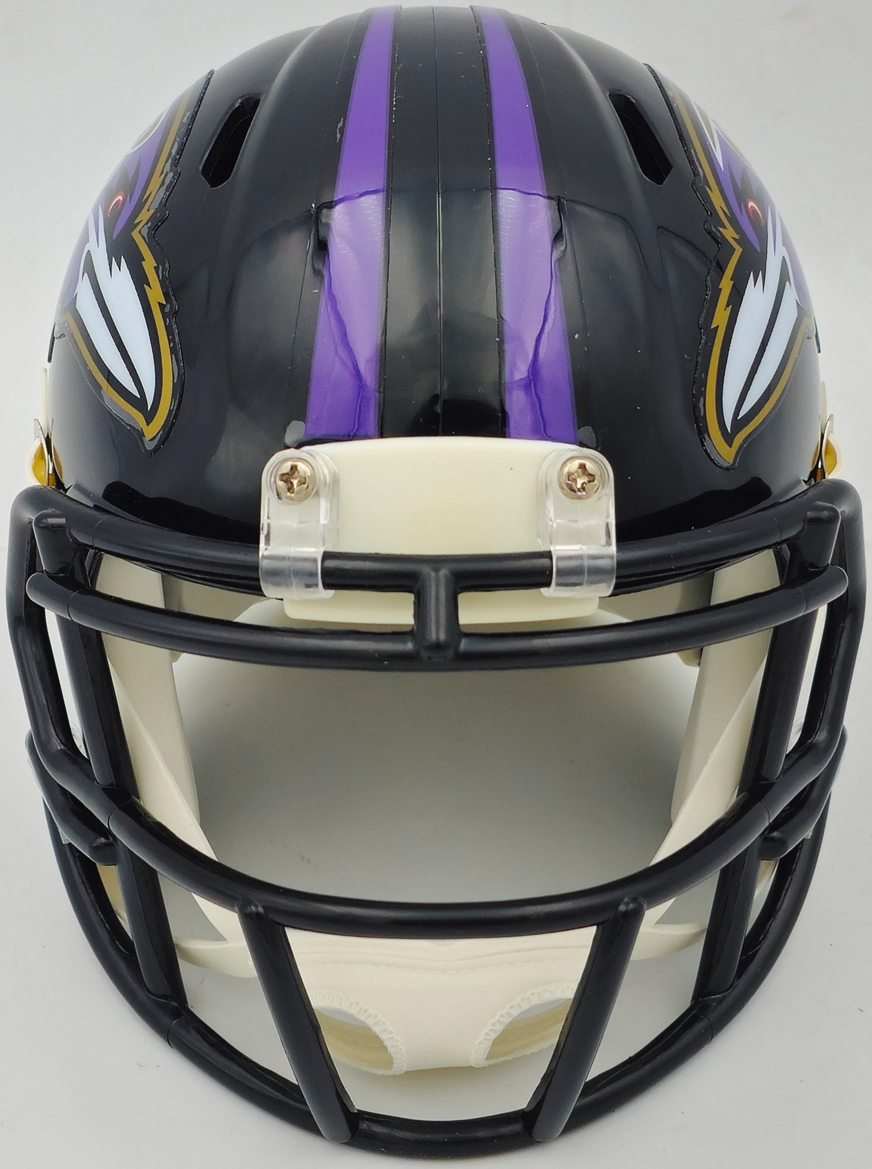 Rashod Bateman Autographed Baltimore Ravens Black Speed Mini Helmet Beckett BAS Witness Stock #238352 - Image 3