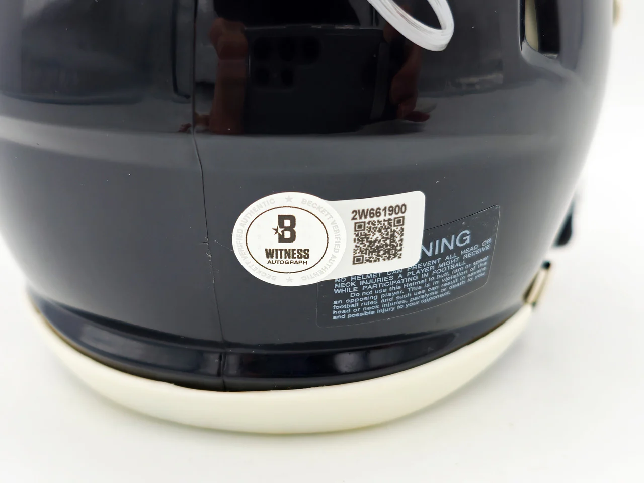 Rashod Bateman Autographed Baltimore Ravens Black Speed Mini Helmet Beckett BAS Witness Stock #238352 - Image 5