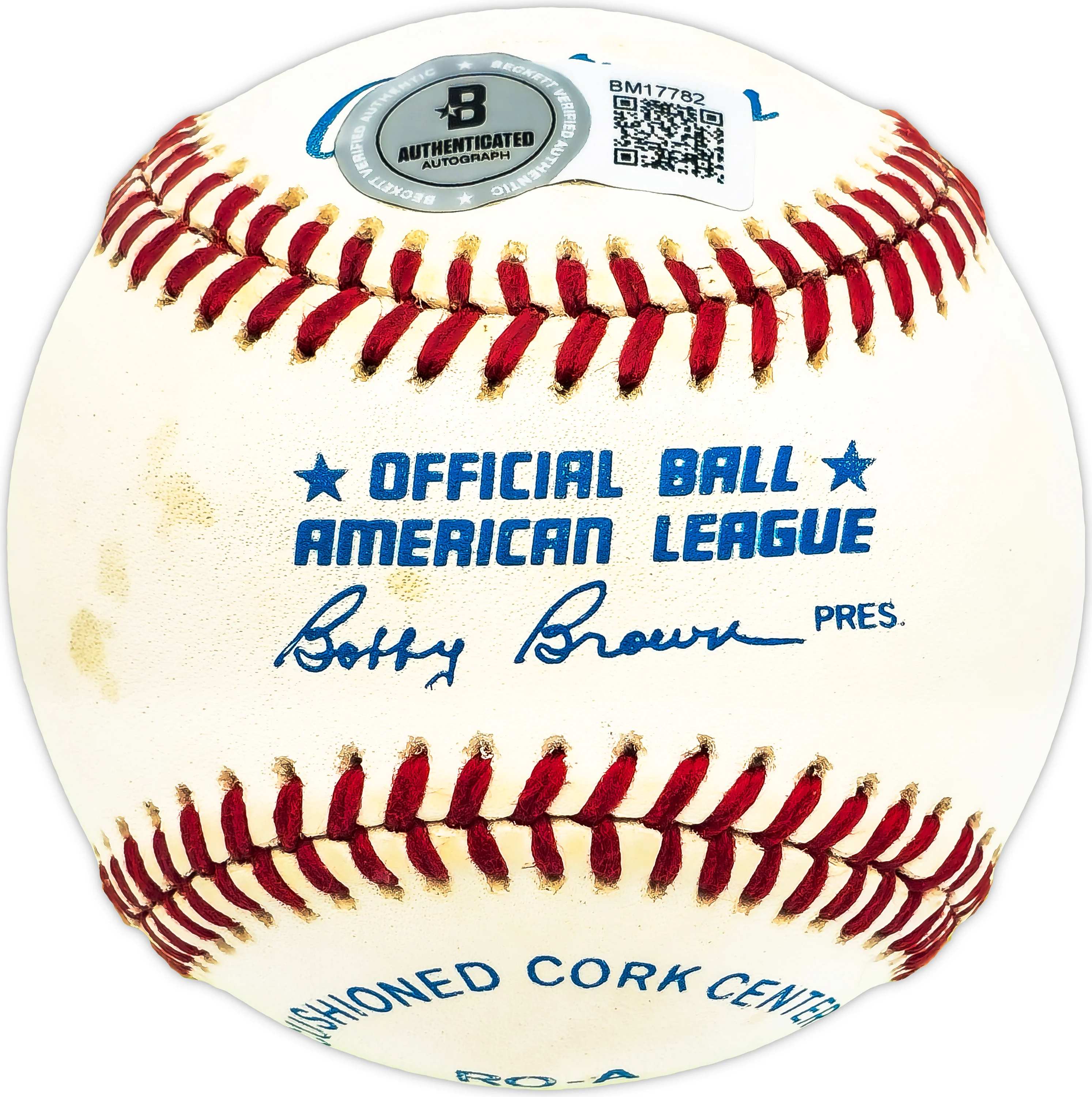 Raul Sanchez Autographed Official AL Baseball Reds, Senators Beckett BAS QR #BM17782 - Image 2