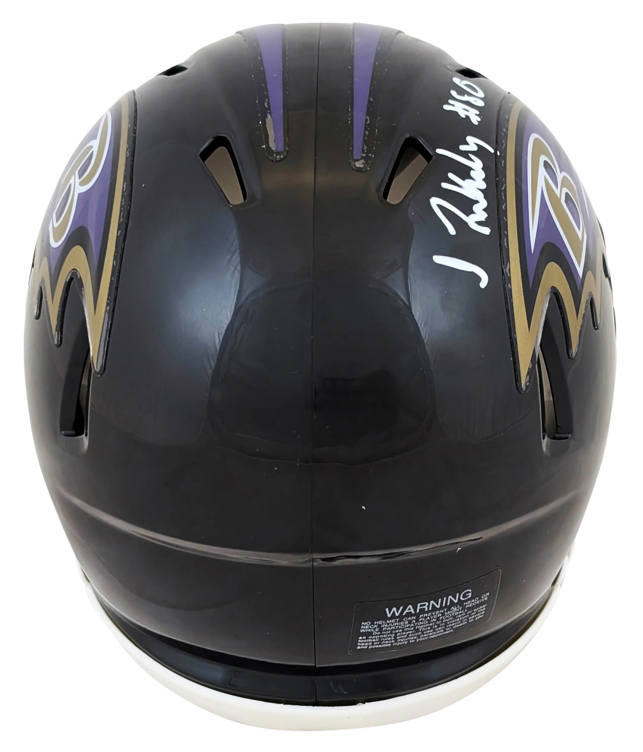 Ravens Isaiah Likely Authentic Signed Speed Mini Helmet W/ Case BAS Witnessed - Image 4