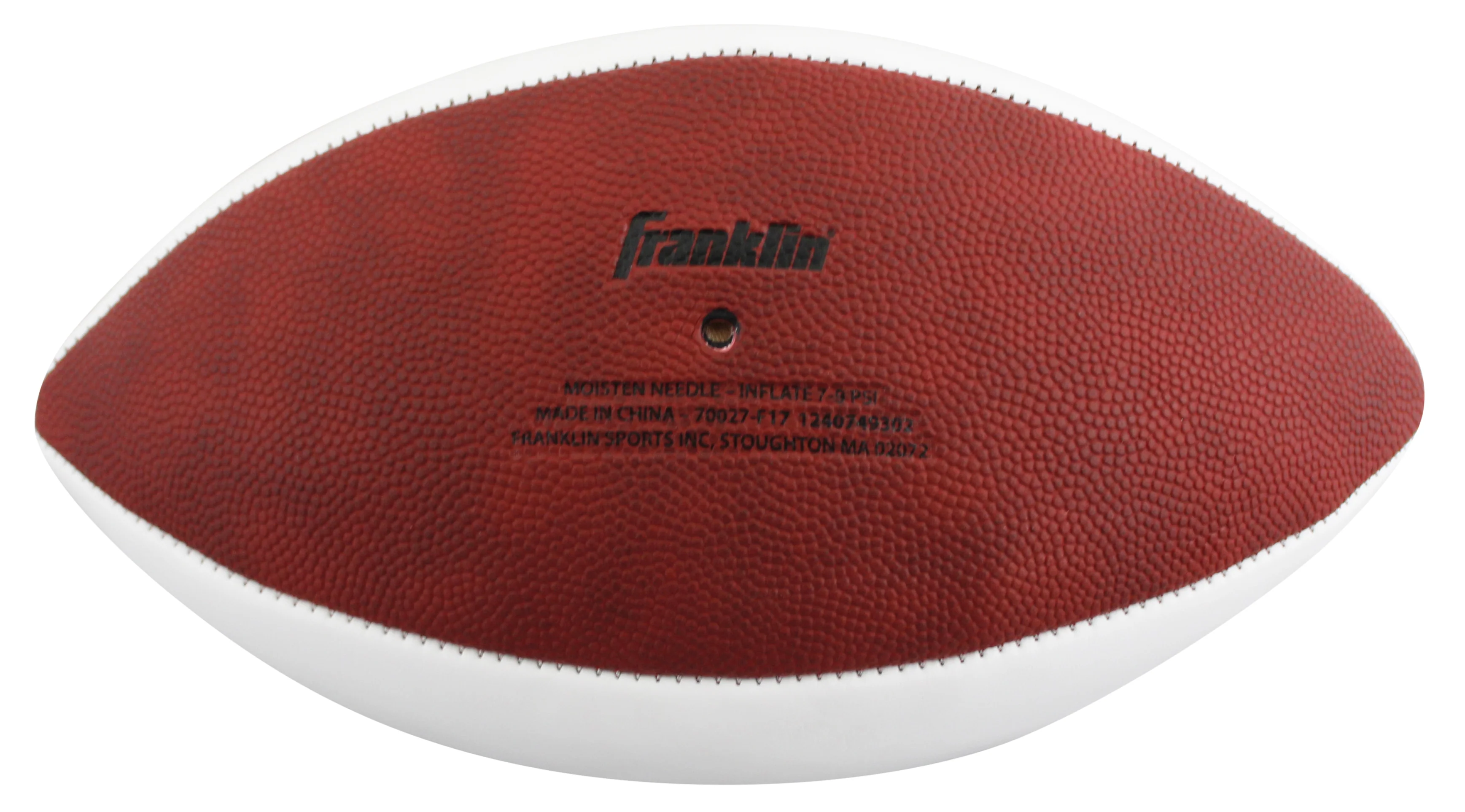 Ravens Ray Lewis Signed Franklin White Panel Logo Football BAS Witness #2W967594 - Image 5