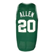 Ray Allen Boston Signed Green Basketball Jersey BAS ITP - Image 5
