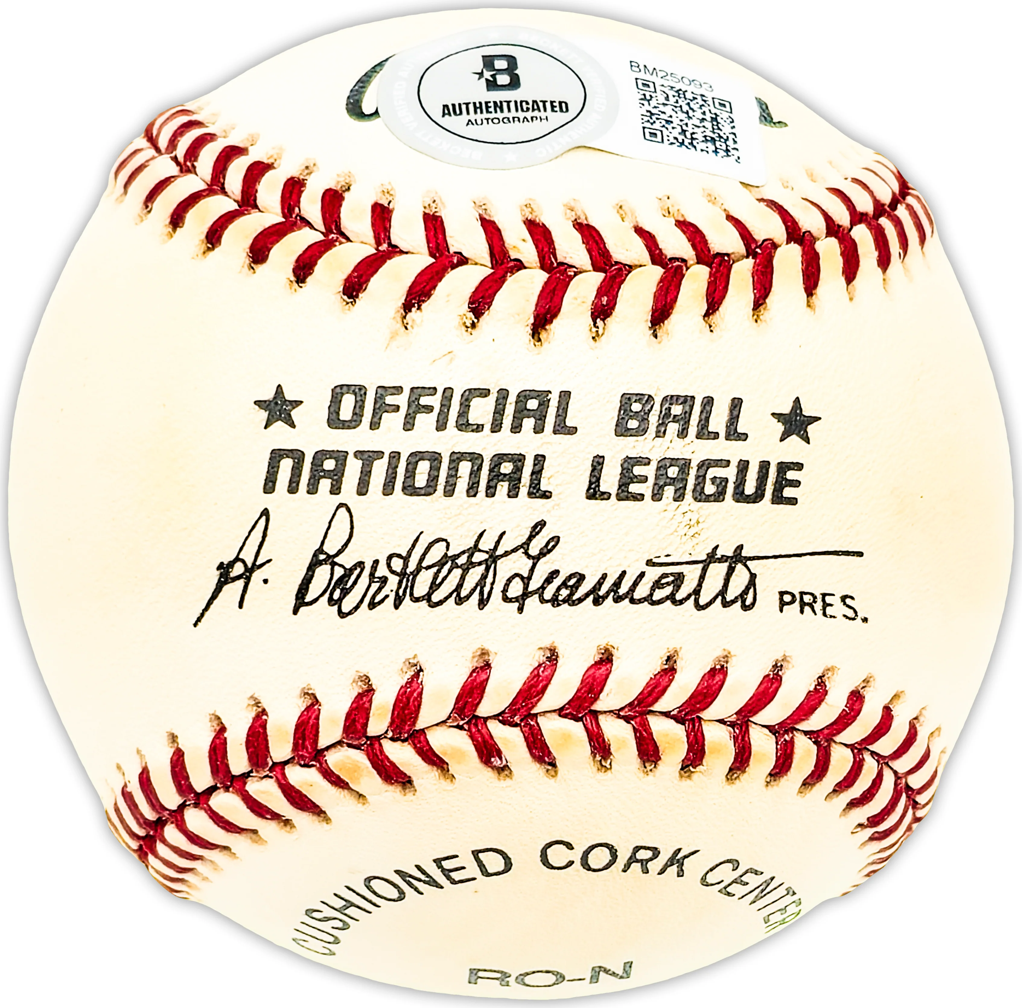 Ray Benge Autographed Official NL Baseball Brooklyn Dodgers Beckett BAS QR #BM25093 - Image 2