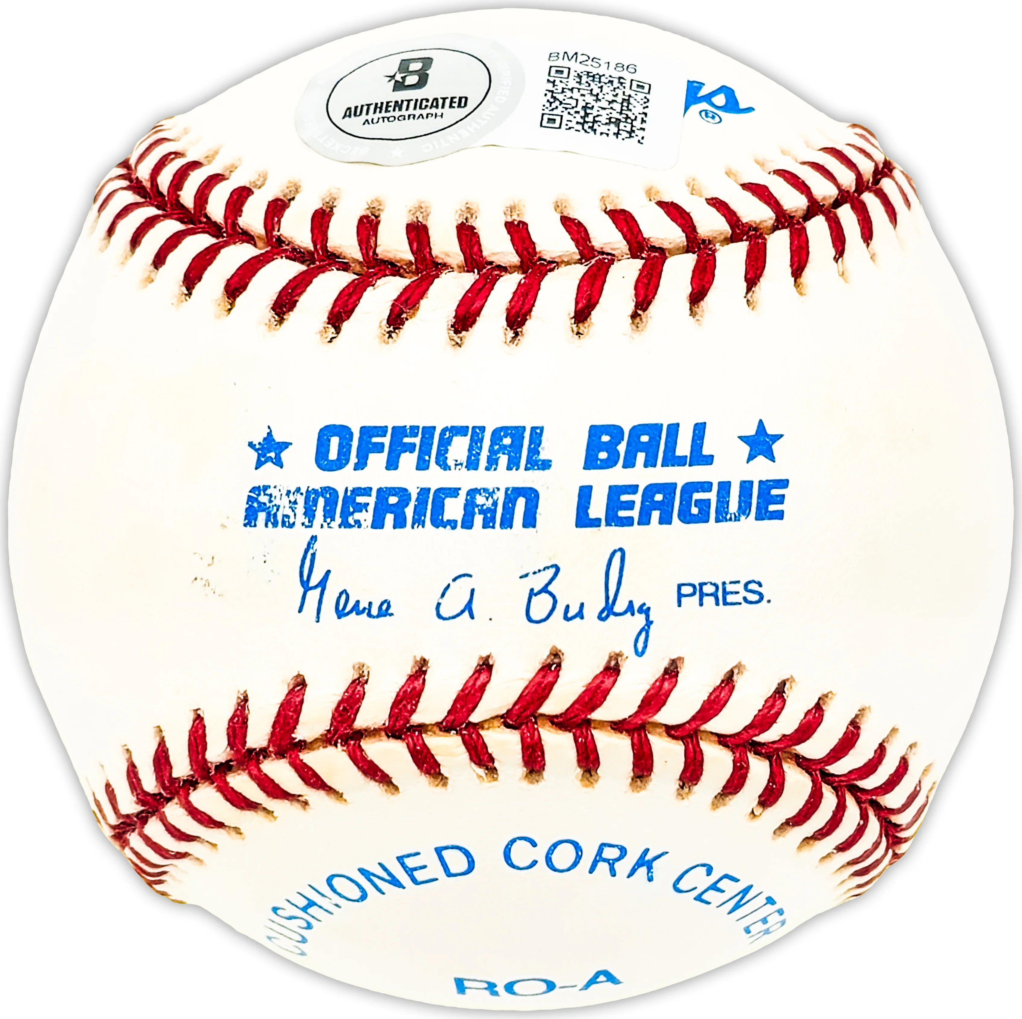 Ray Boone Autographed Official AL Baseball Detroit Tigers Beckett BAS QR #BM25186 - Image 2