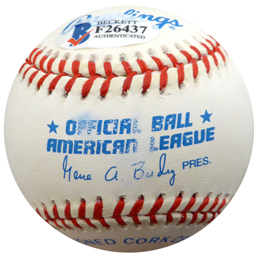 Ray Coleman Autographed Official AL Baseball St. Louis Browns, Chicago White Sox Beckett BAS #F26437 - Image 2