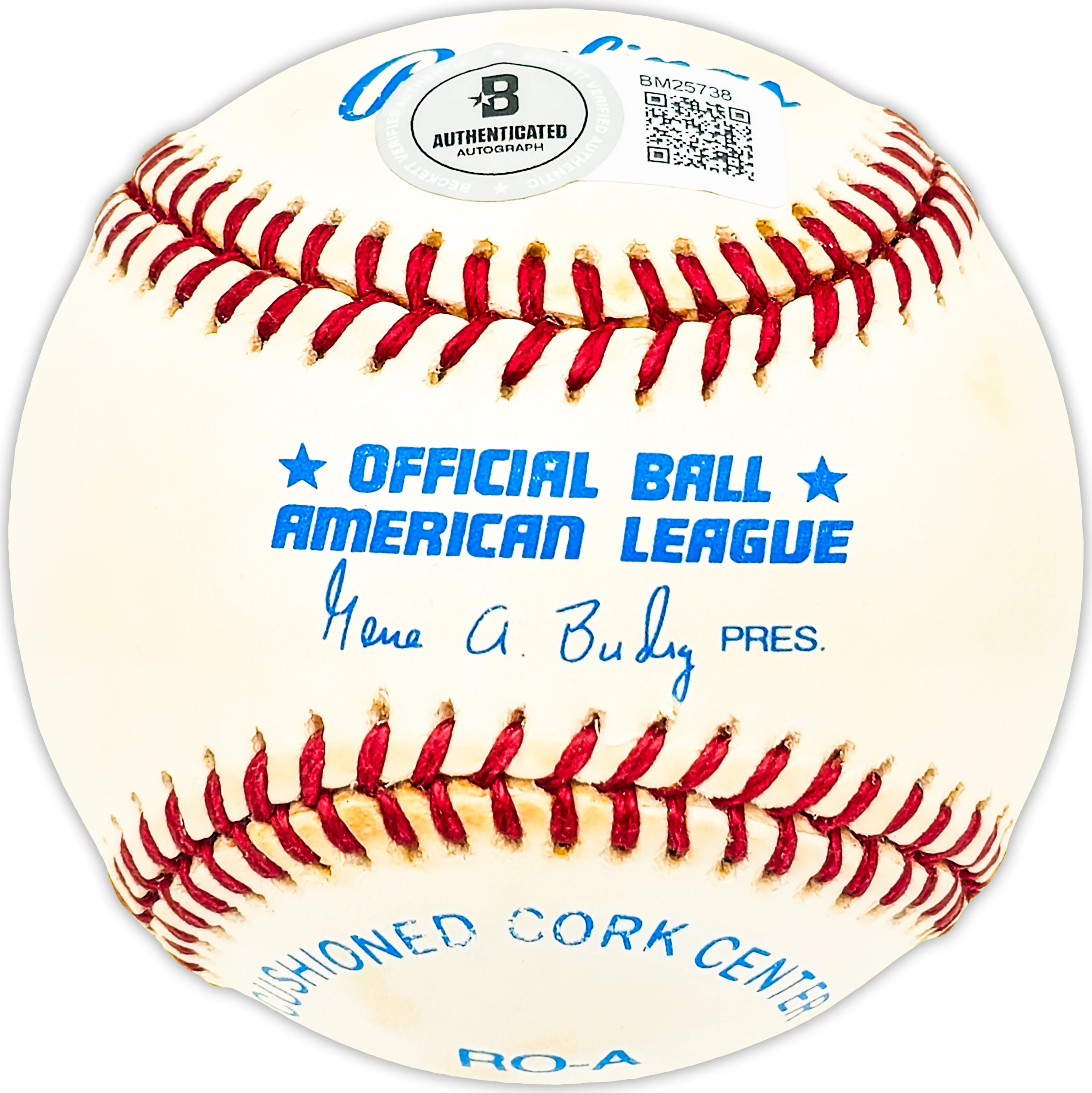 Ray Murray Autographed Official AL Baseball Cleveland Indians, Baltimore Orioles Beckett BAS QR #BM25738 - Image 2