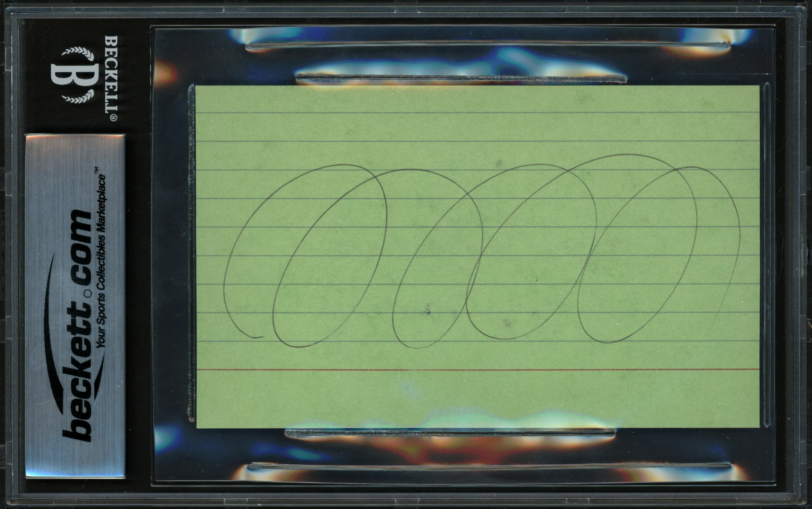 Ray Nitschke Autographed 3x5 Index Card Green Bay Packers Auto Grade Gem Mint 10 "HOF 1978" Beckett BAS #17401911 - Image 2