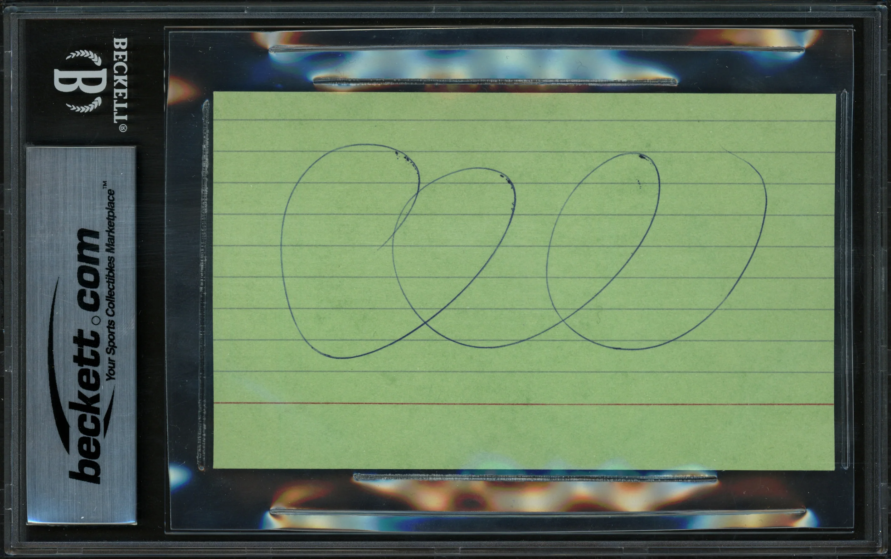 Ray Nitschke Autographed 3x5 Index Card Green Bay Packers "HOF 1978" Beckett BAS #17402436 - Image 2